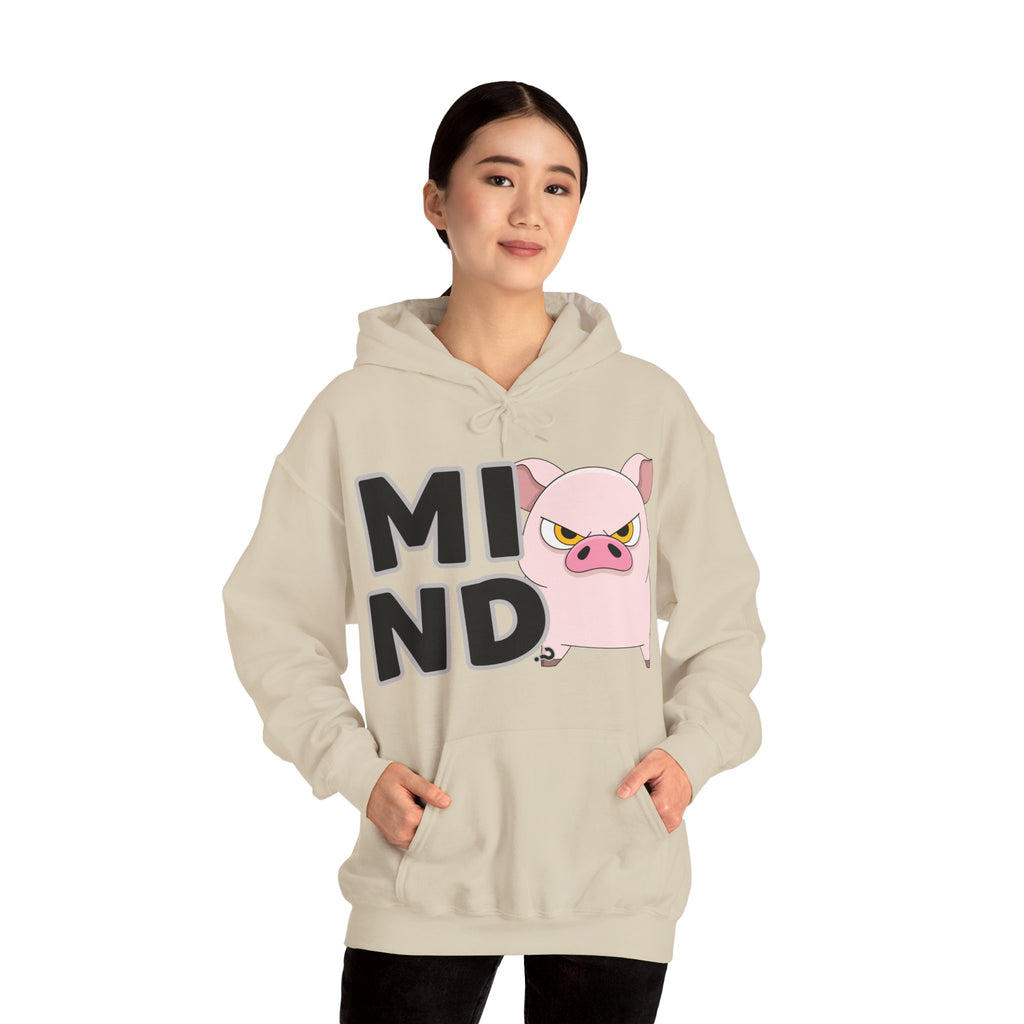 Hooded Sweatshirt Humor - Mind? Pig