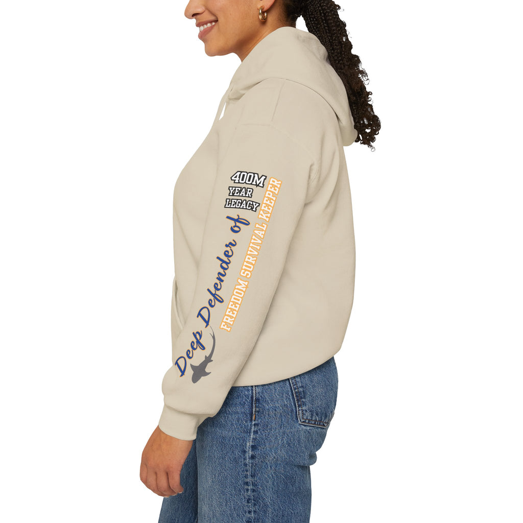 Hooded Sweatshirt Ocean Marine Awareness - Sharks