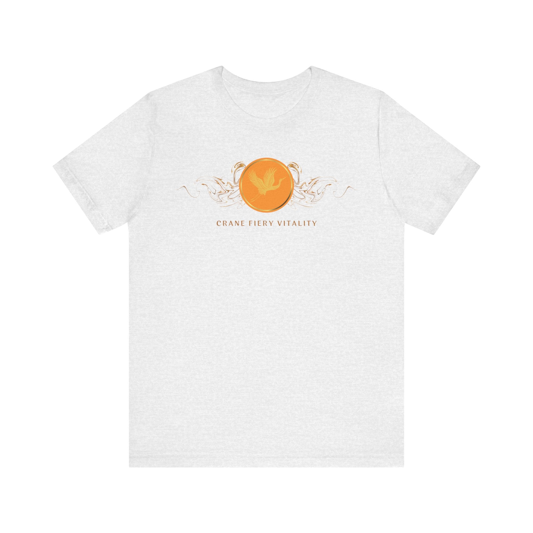 Empowering T-shirt - Zen Crane Collection Orange Vitality