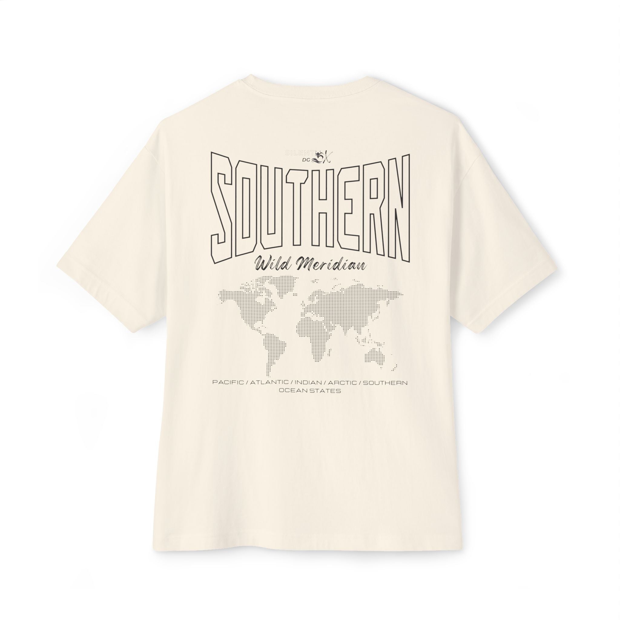 5-Oceans Collection Casual Streetwear Tee - Southern Ocean Wild Meridian