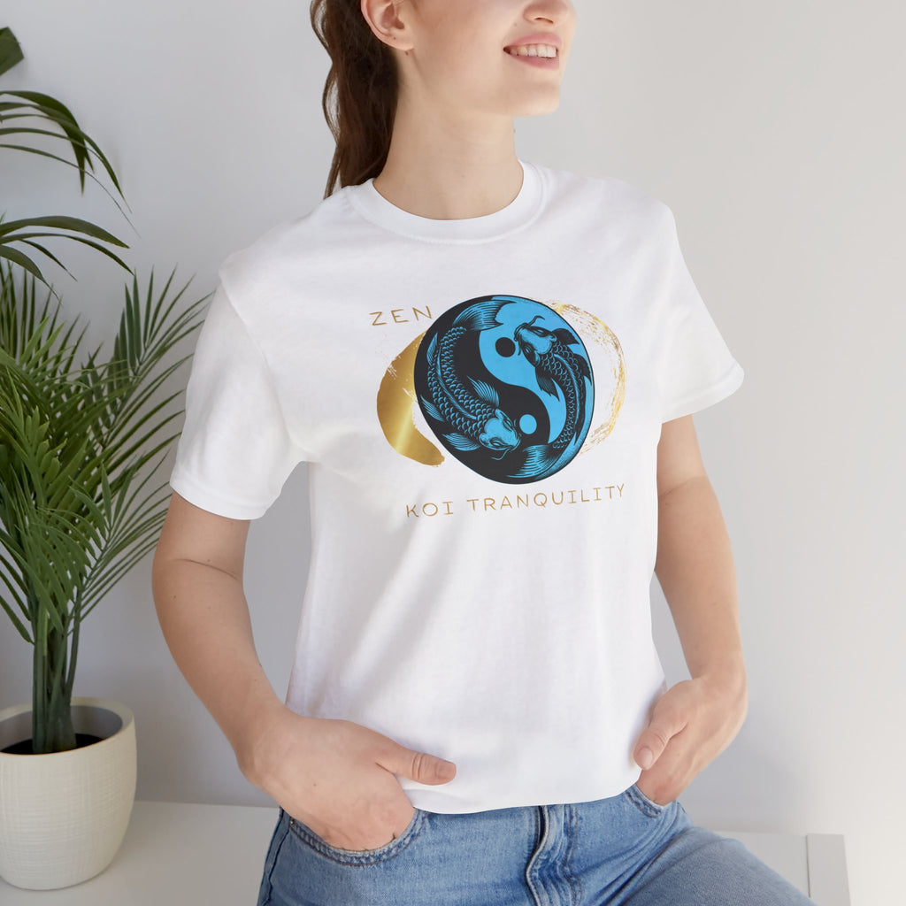 Empowering T-shirt - Zen Koi Collection Blue , Colors of Meaning