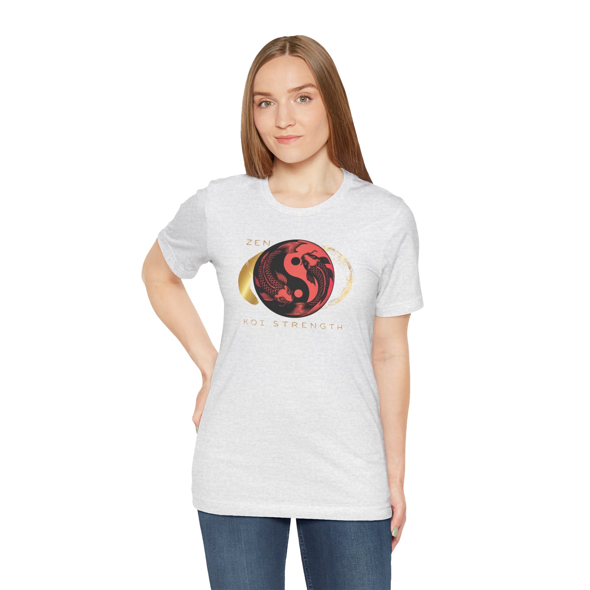 Empowering T-shirt - Zen Koi Collection Red, Colors of Meaning