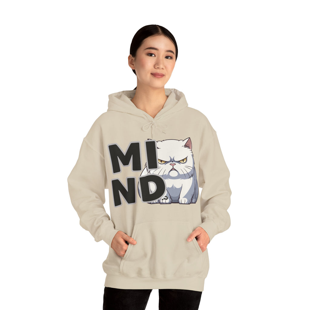 Hooded Sweatshirt Humor - Mind? Cat
