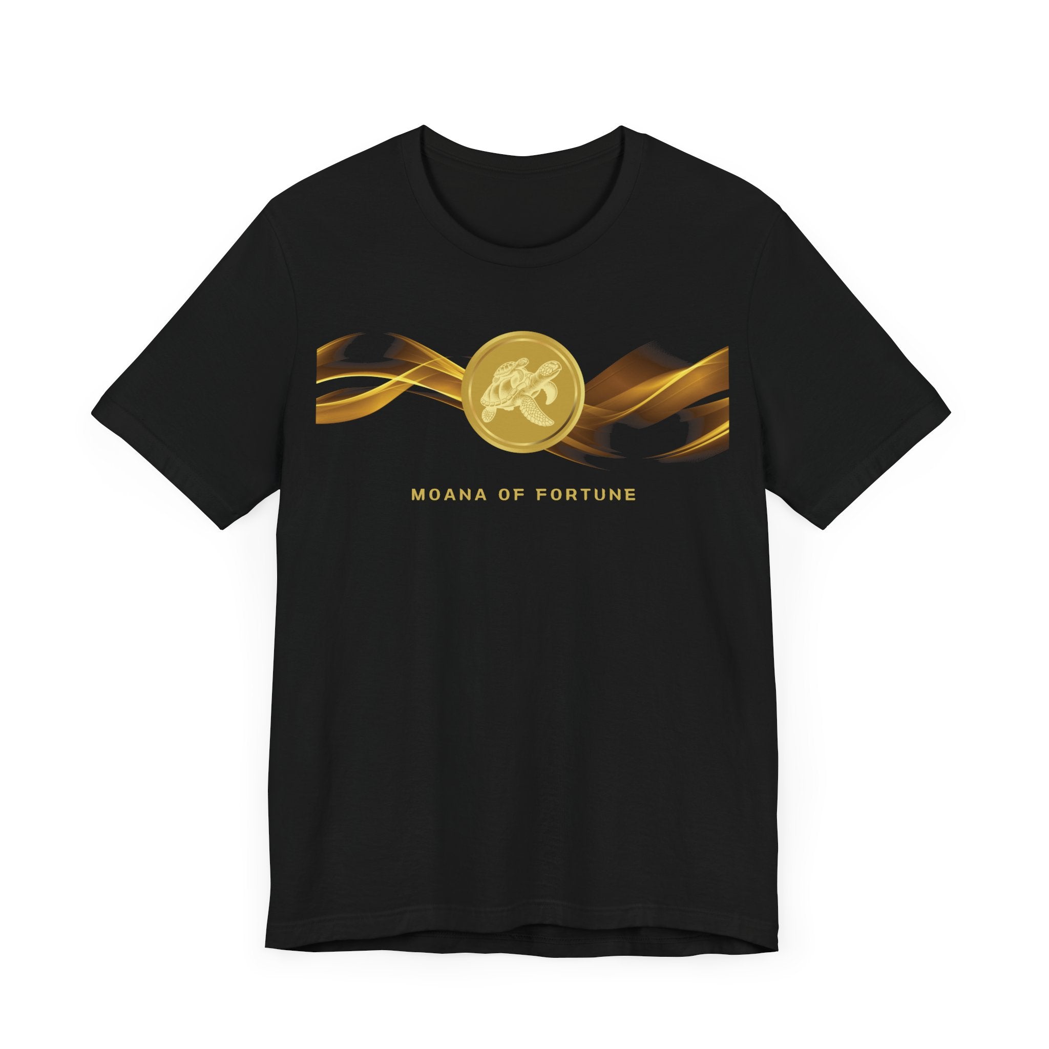 Empowering T-shirt - Zen Turtle Collection Gold Fortune