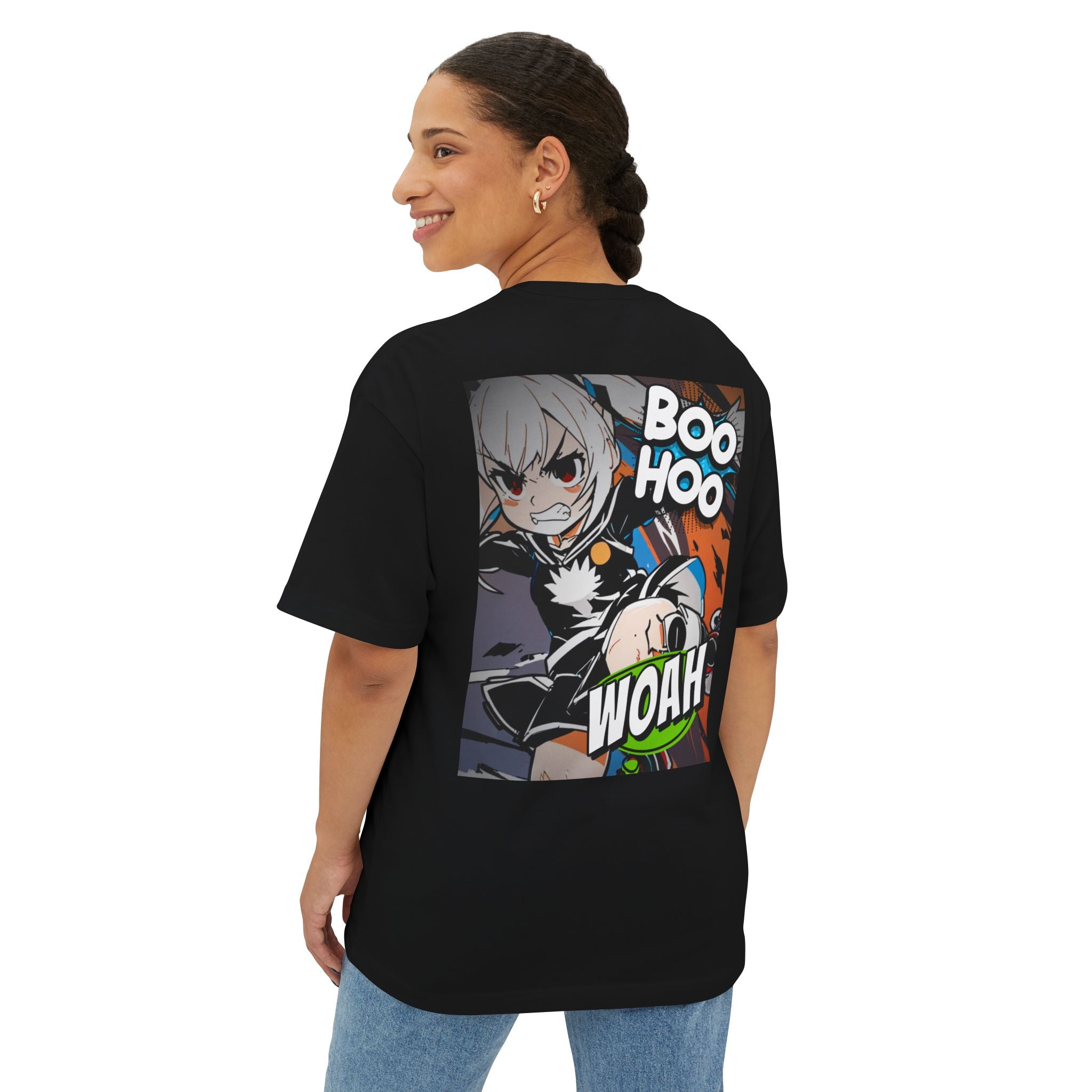 Anime Blurb Casual Streetwear T-shirt - Boo Hoo