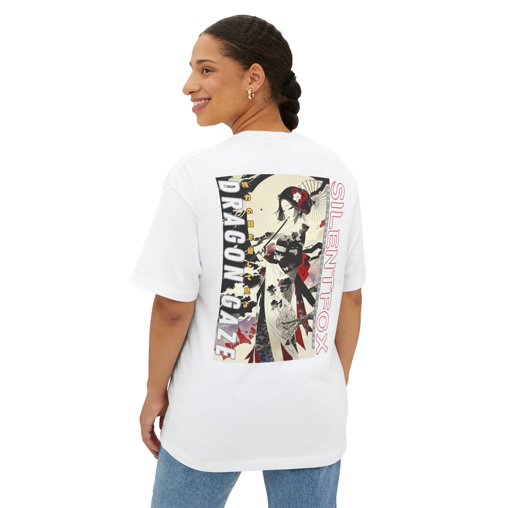 Anime Design Oversize T-shirt - SF Dragon Gaze