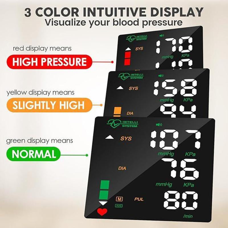 Wrist BP Monitor Touch Screen Display 99X2 Reading Memory Storage Adjustable Health Monitoring Cuff