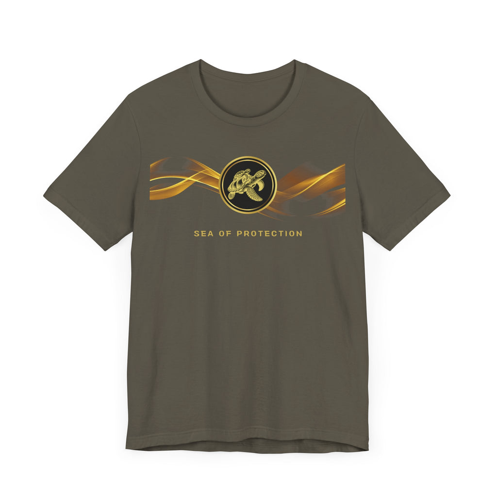 Empowering T-shirt - Zen Turtle Collection Black Protection