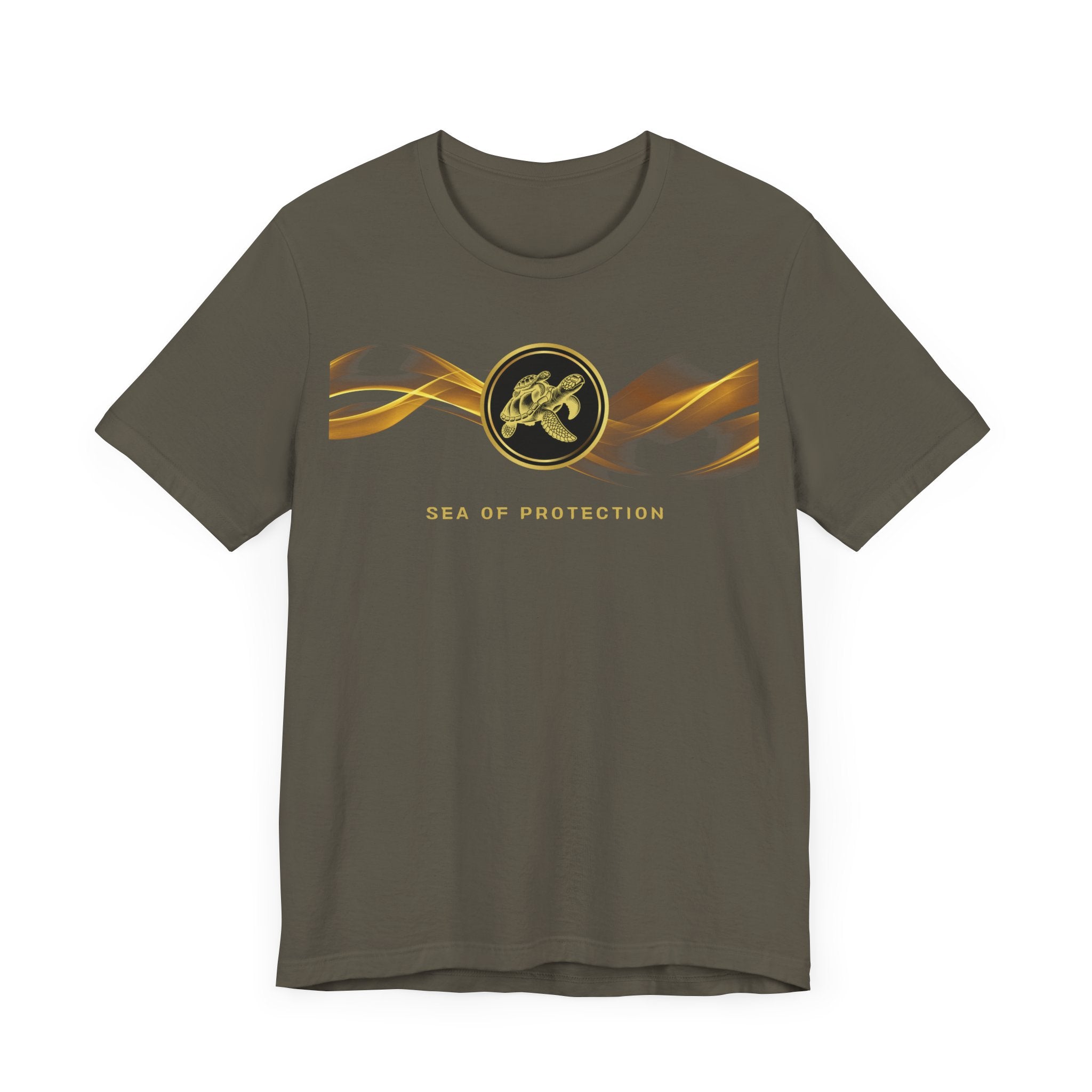 Empowering T-shirt - Zen Turtle Collection Black Protection