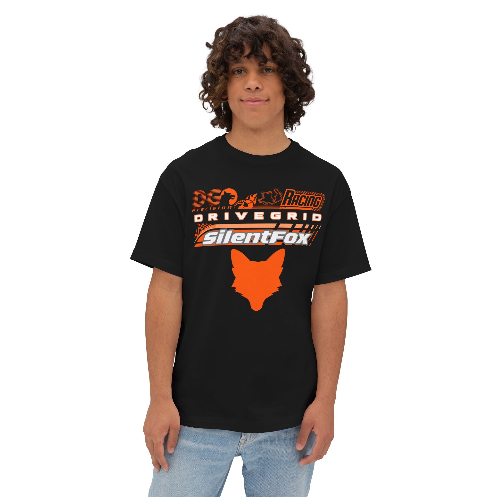 Orange Fox Racing Box Tee Collection - SF Drive Grid