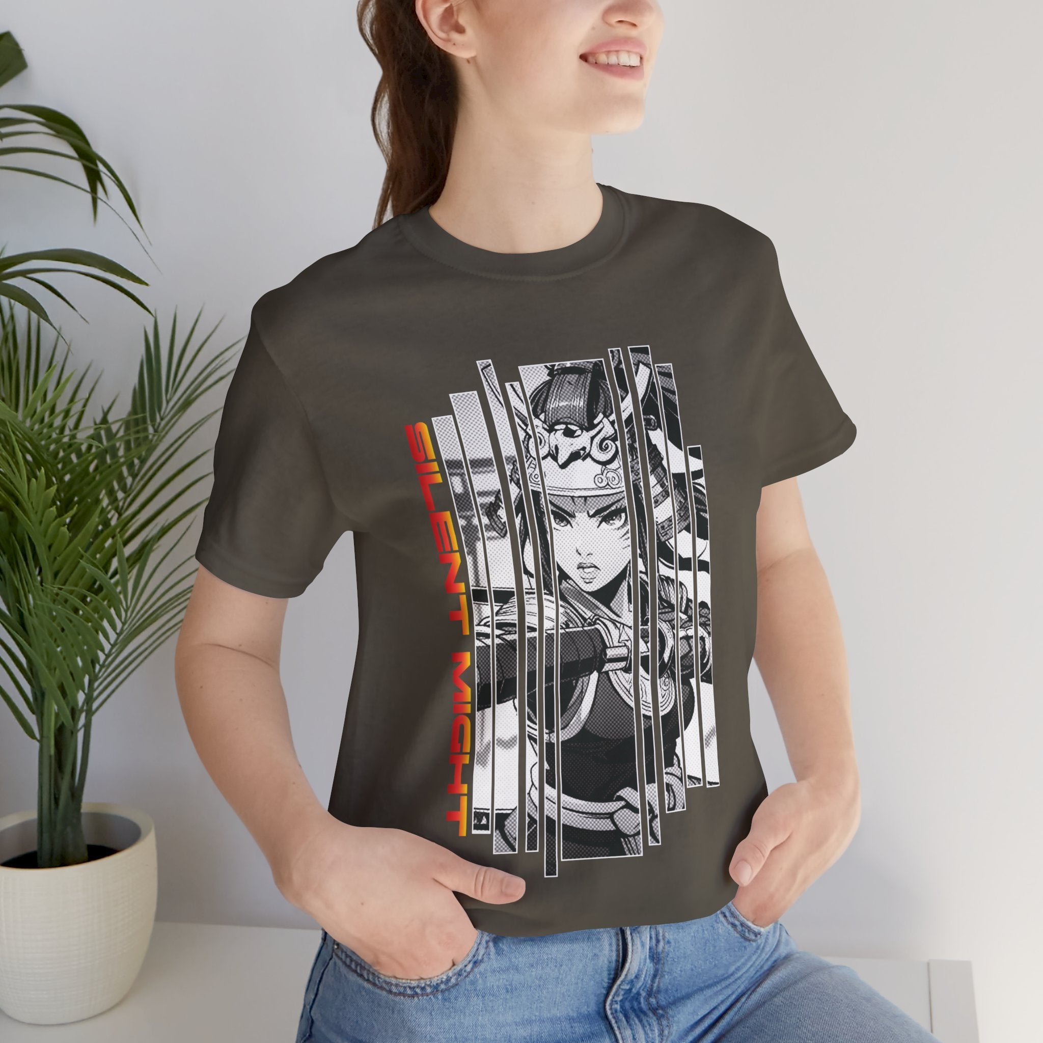 Anime Girl Warrior T-shirt - Silent Might