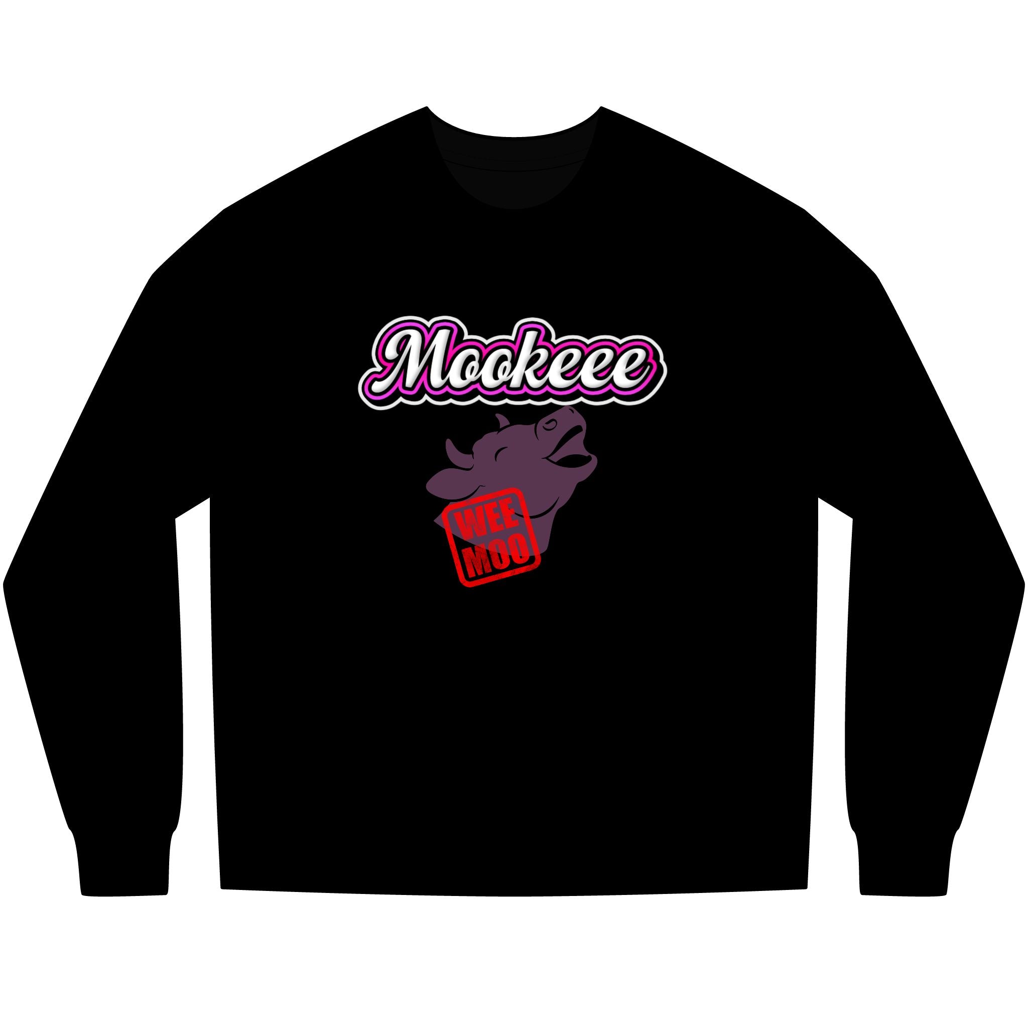 Wee-Moo Cow Long Sleeve Box-Tee - Mookeee