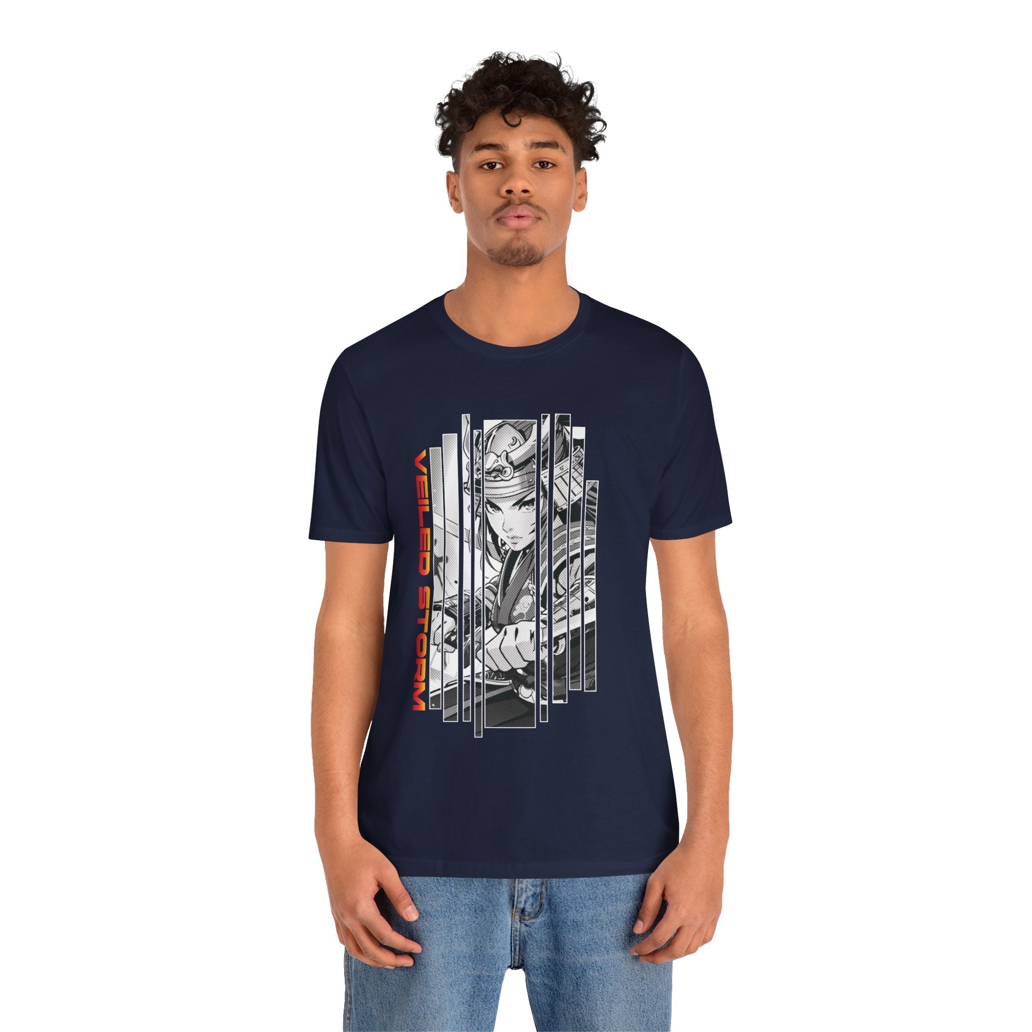 Anime Girl Warrior T-shirt - Veiled Storm