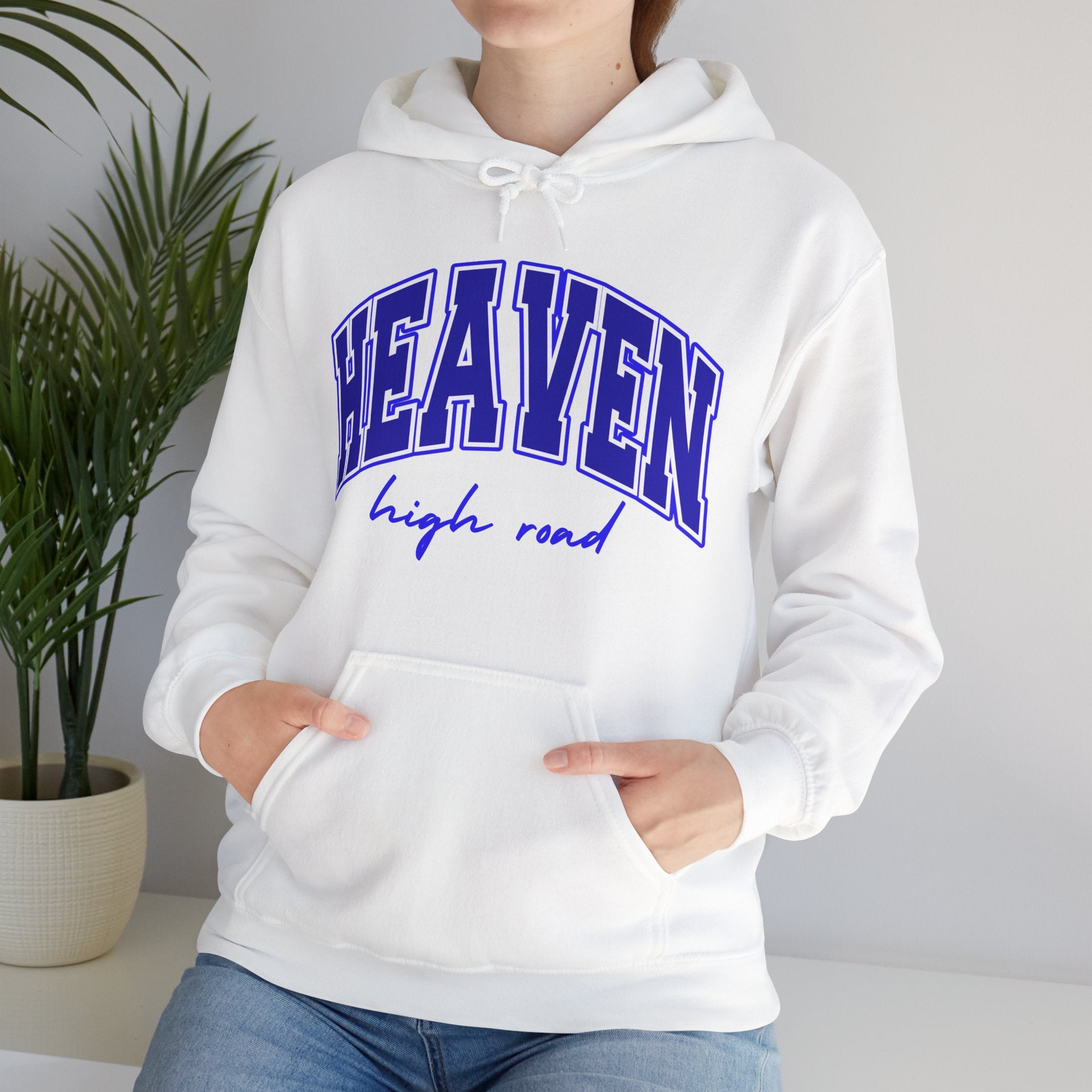Higher Ground Blue Hoodie Line - Heaven High Road