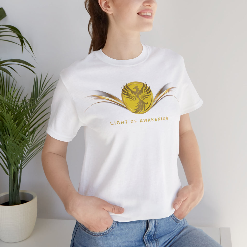Empowering T-shirt - Zen Phoenix Collection Yellow Awakening