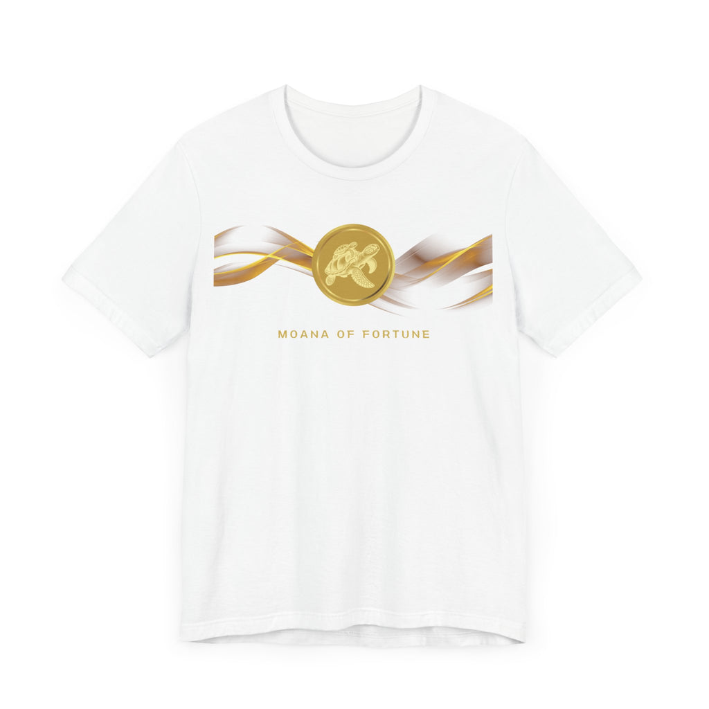 Empowering T-shirt - Zen Turtle Collection Gold Fortune