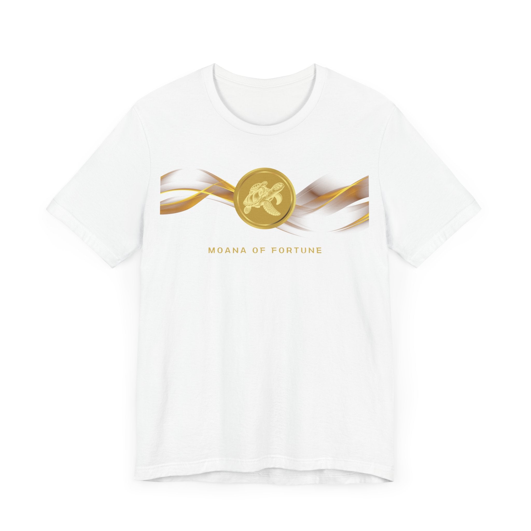 Empowering T-shirt - Zen Turtle Collection Gold Fortune
