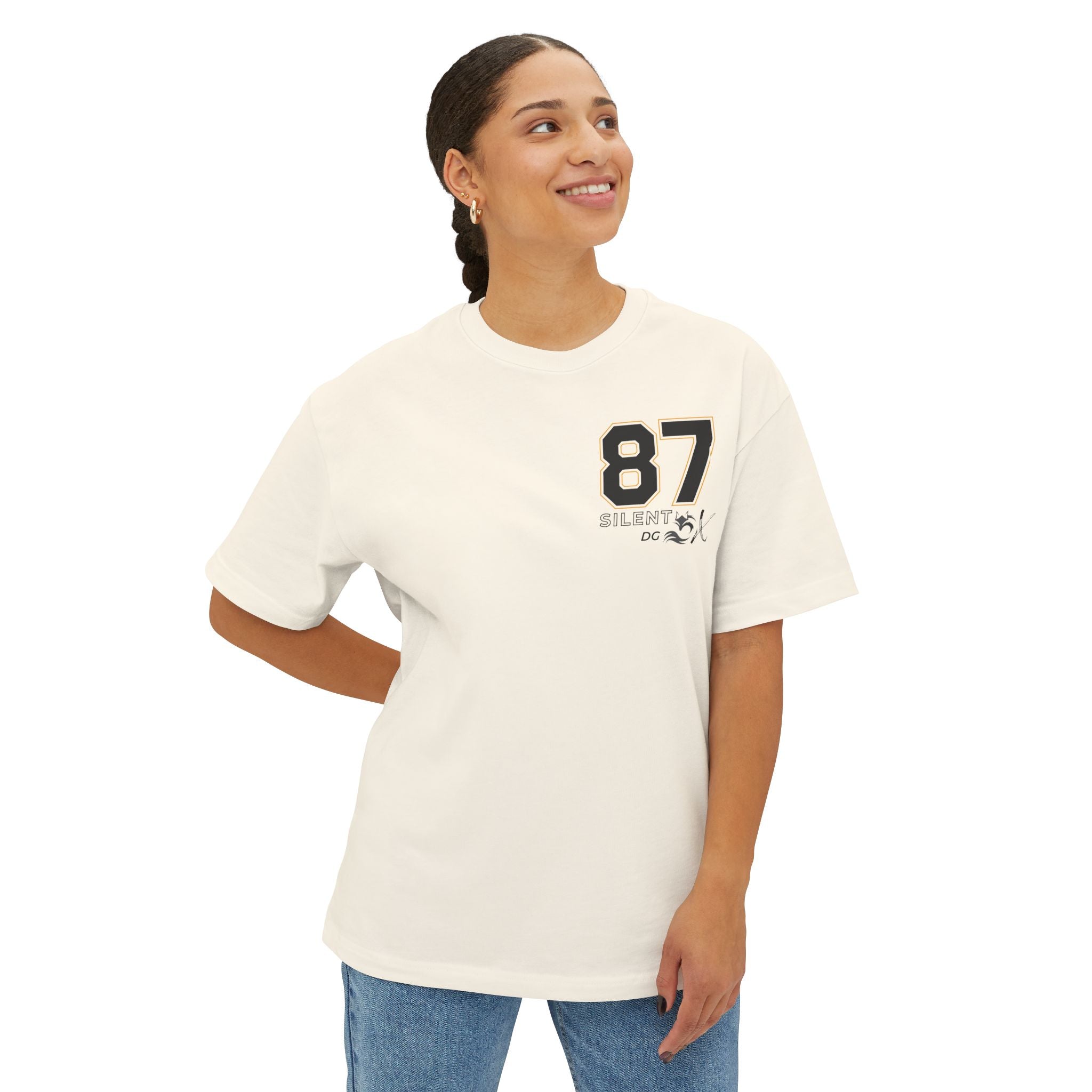 Old School 80's Oversized Casual Streetwear - 87 Block Busted