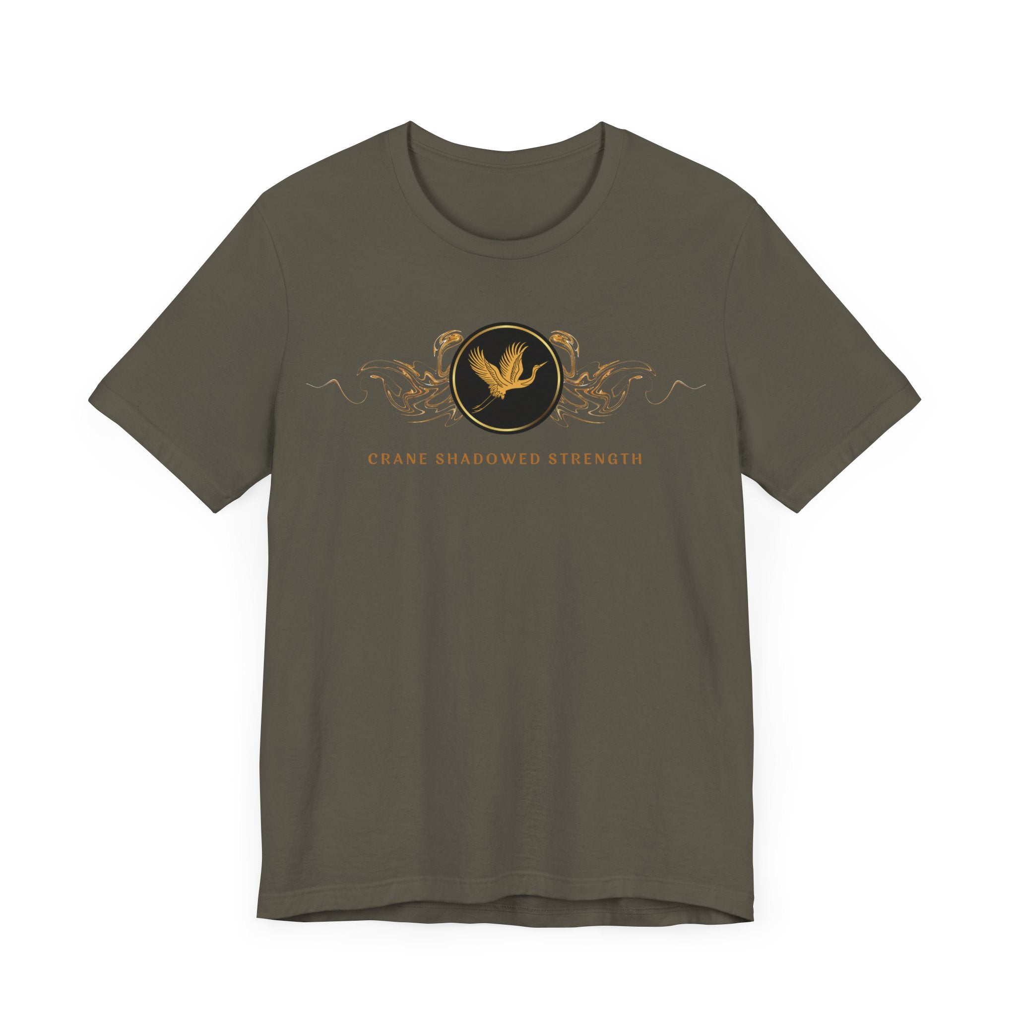 Empowering T-shirt - Zen Crane Collection Black Strength