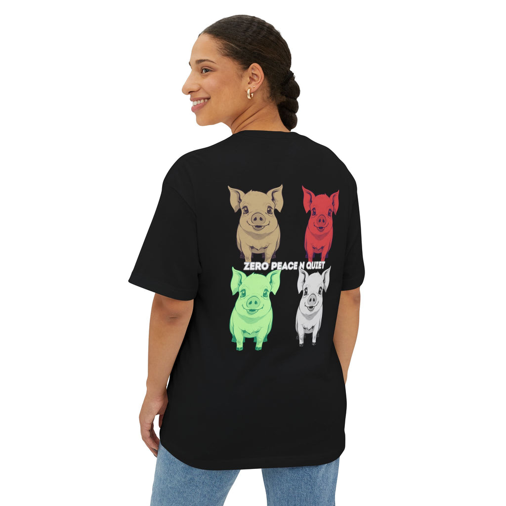 Anime Design Oversize T-shirt - 4tified Swines Collection - Zero Peace n Quiet