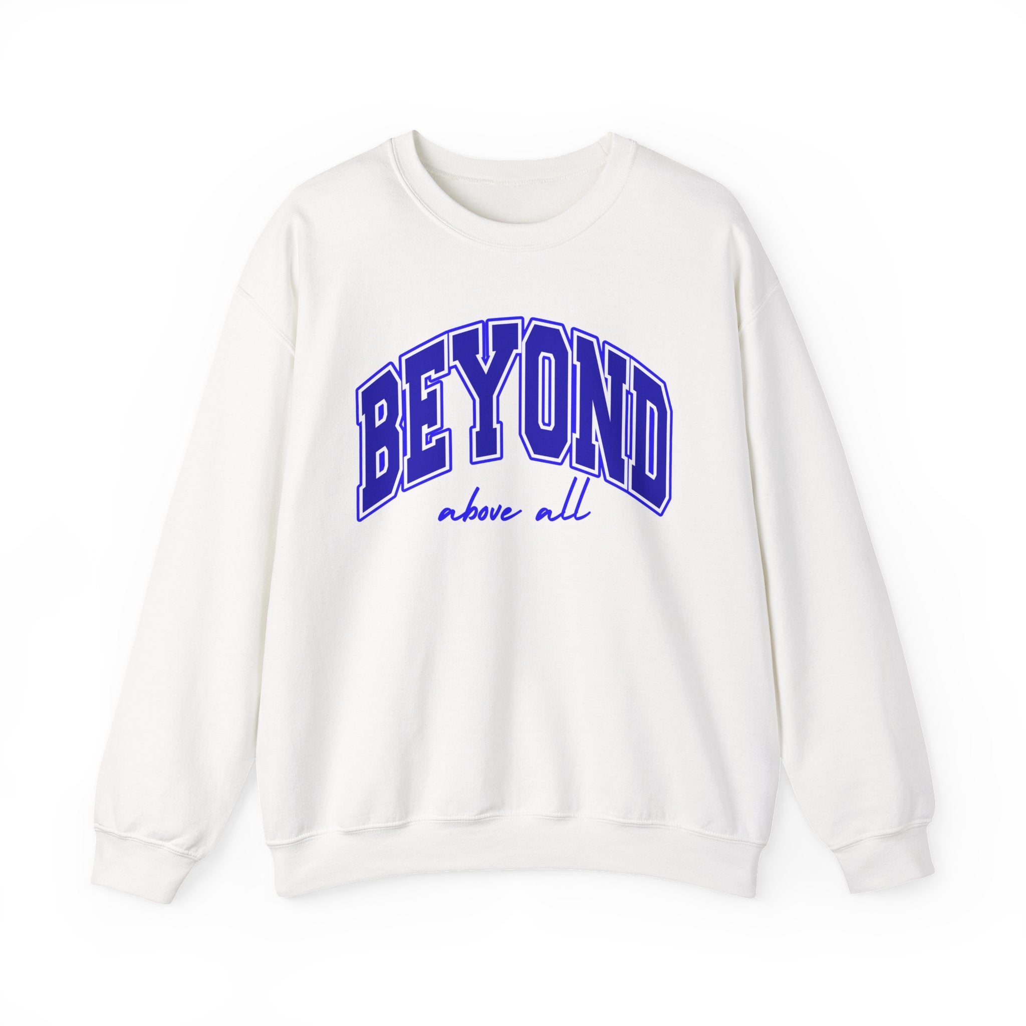 Higher Ground Blue Sweatshirt Line - Beyond Above All
