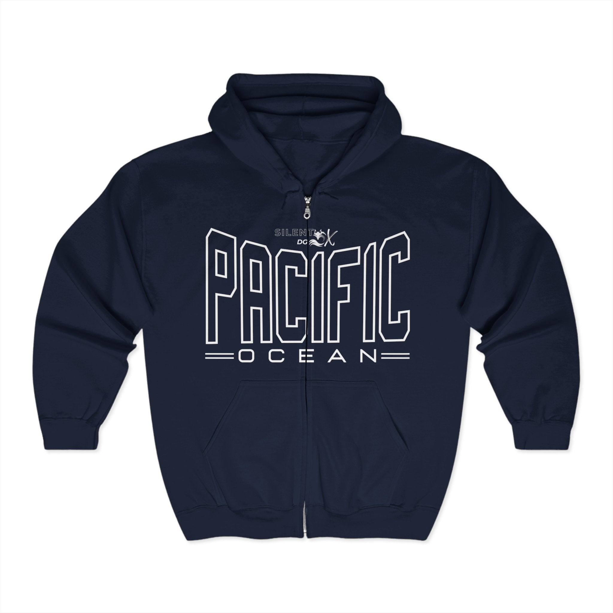 5 Oceans Hoodie Zipper Collection - Pacific Ocean Tranquil Reach