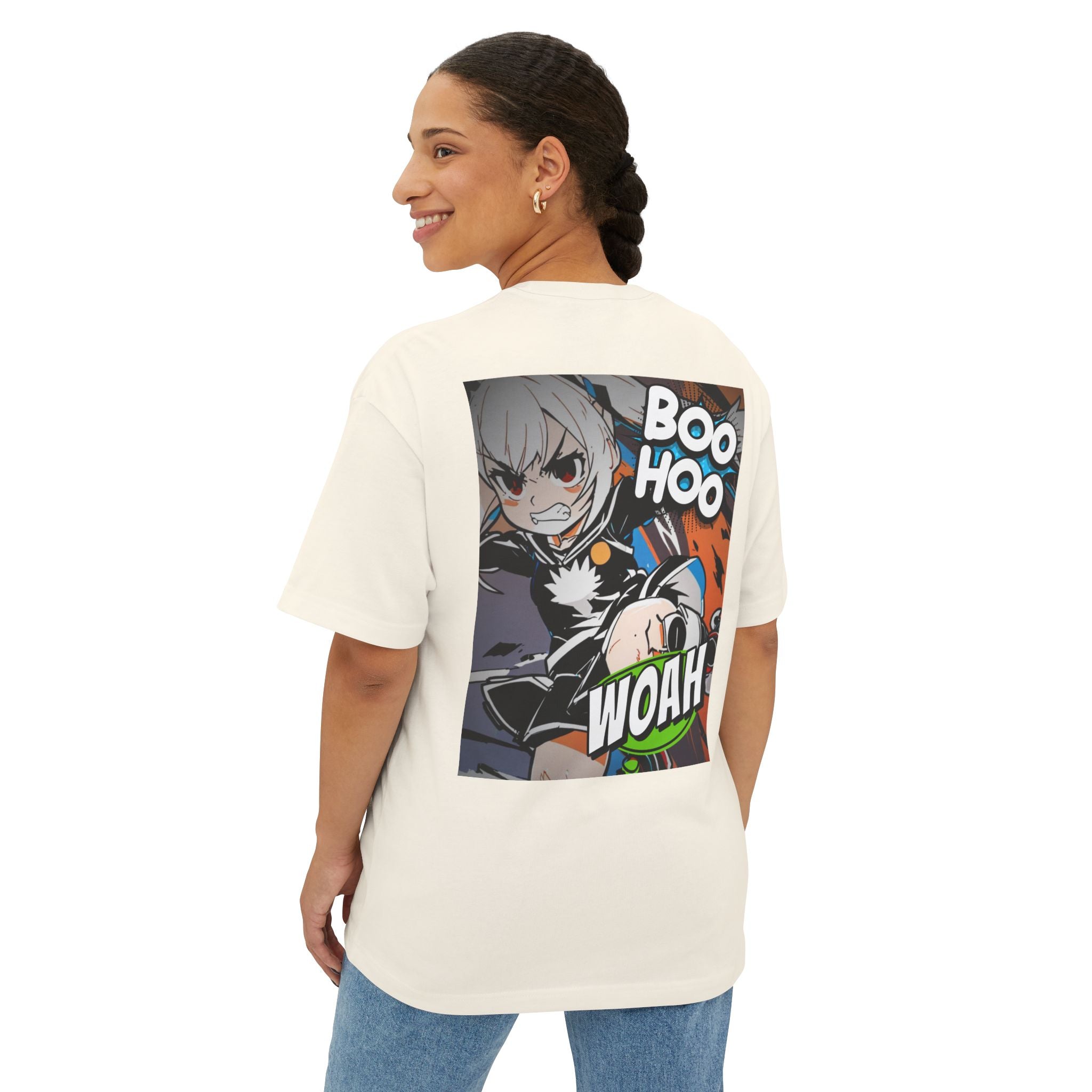 Anime Blurb Casual Streetwear T-shirt - Boo Hoo