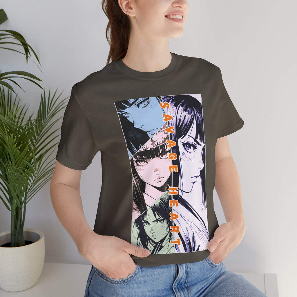 Anime Silent Hero T-shirt - Savage Heart