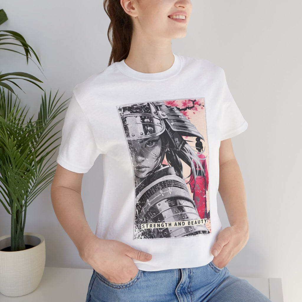 Anime Warrior Girl T-shirt - Strength And Beauty