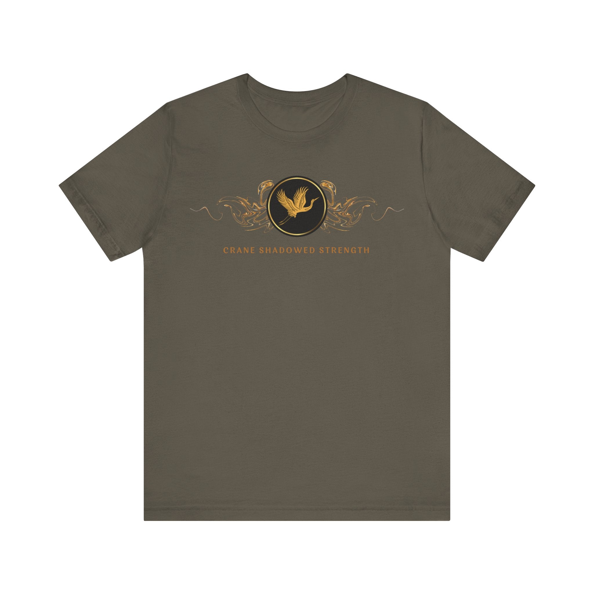Empowering T-shirt - Zen Crane Collection Black Strength