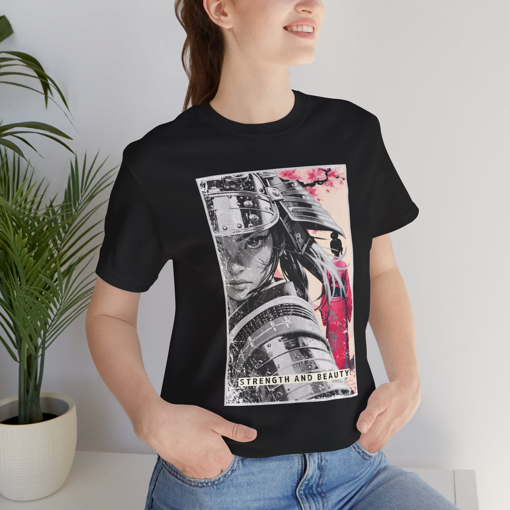 Anime Warrior Girl T-shirt - Strength And Beauty