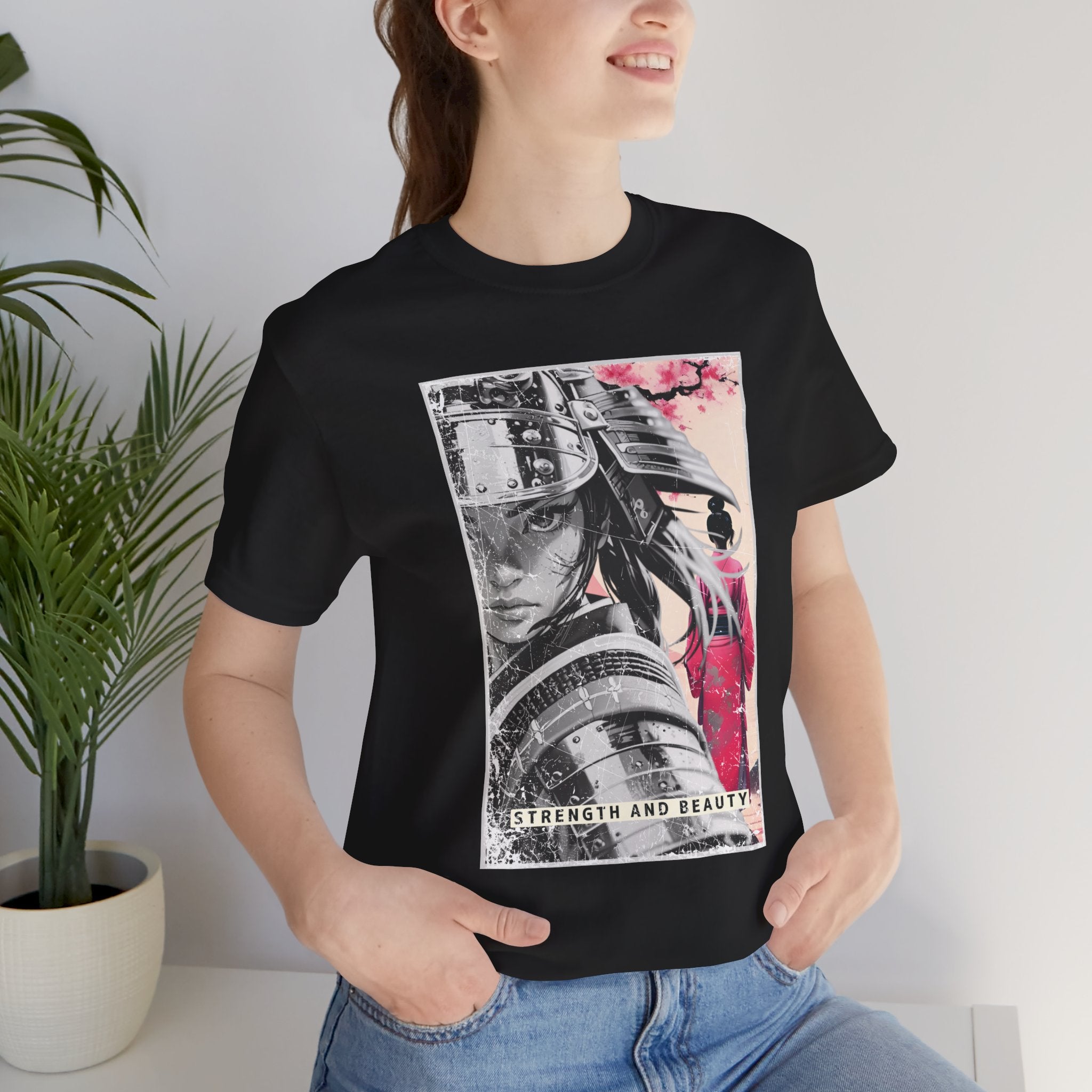 Anime Warrior Girl T-shirt - Strength And Beauty