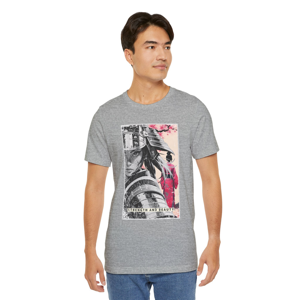 Anime Warrior Girl T-shirt - Strength And Beauty
