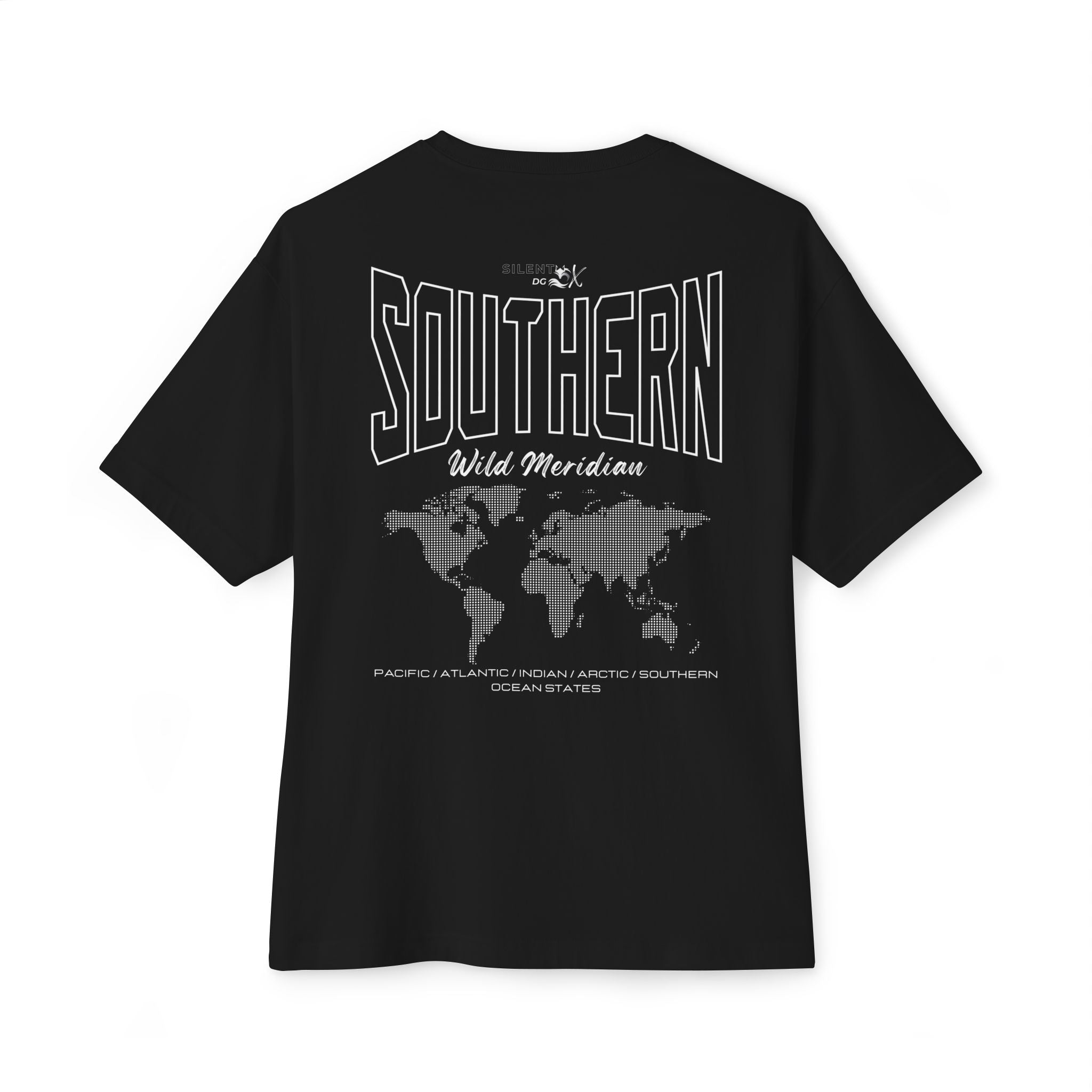 5-Oceans Collection Casual Streetwear Tee - Southern Ocean Wild Meridian