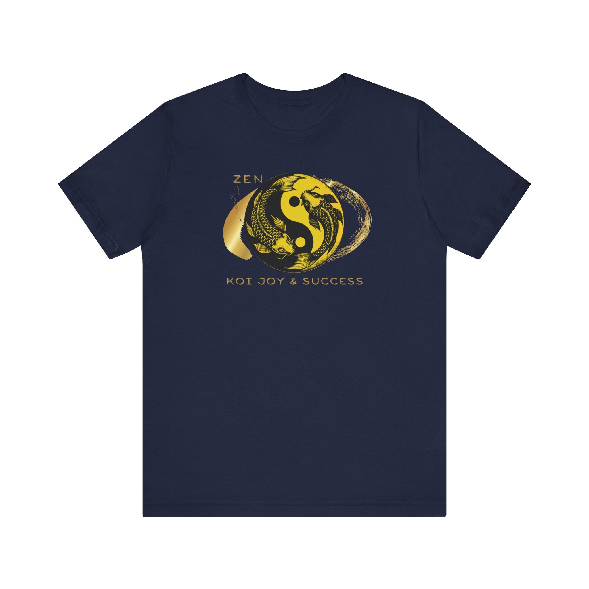 Empowering T-shirt - Zen Koi Collection Yellow, Colors of Meaning