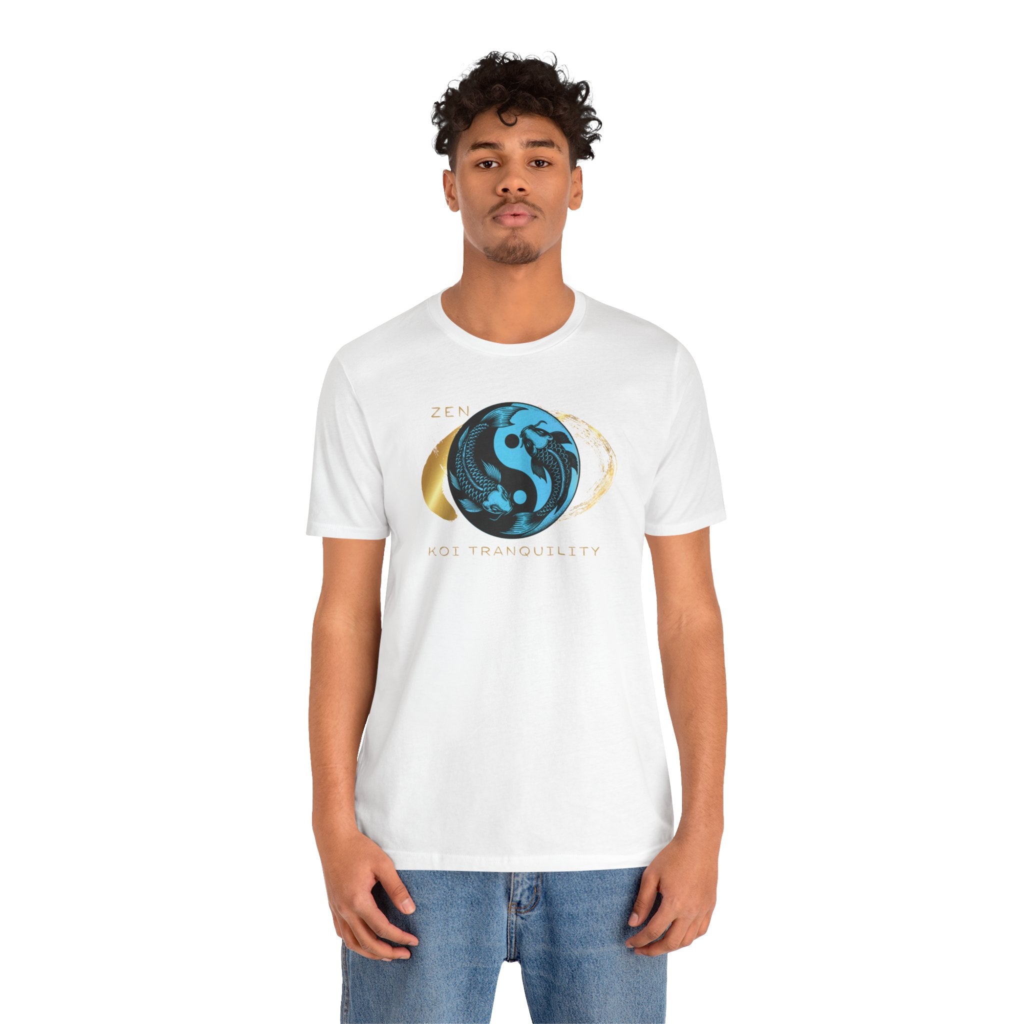 Empowering T-shirt - Zen Koi Collection Blue , Colors of Meaning