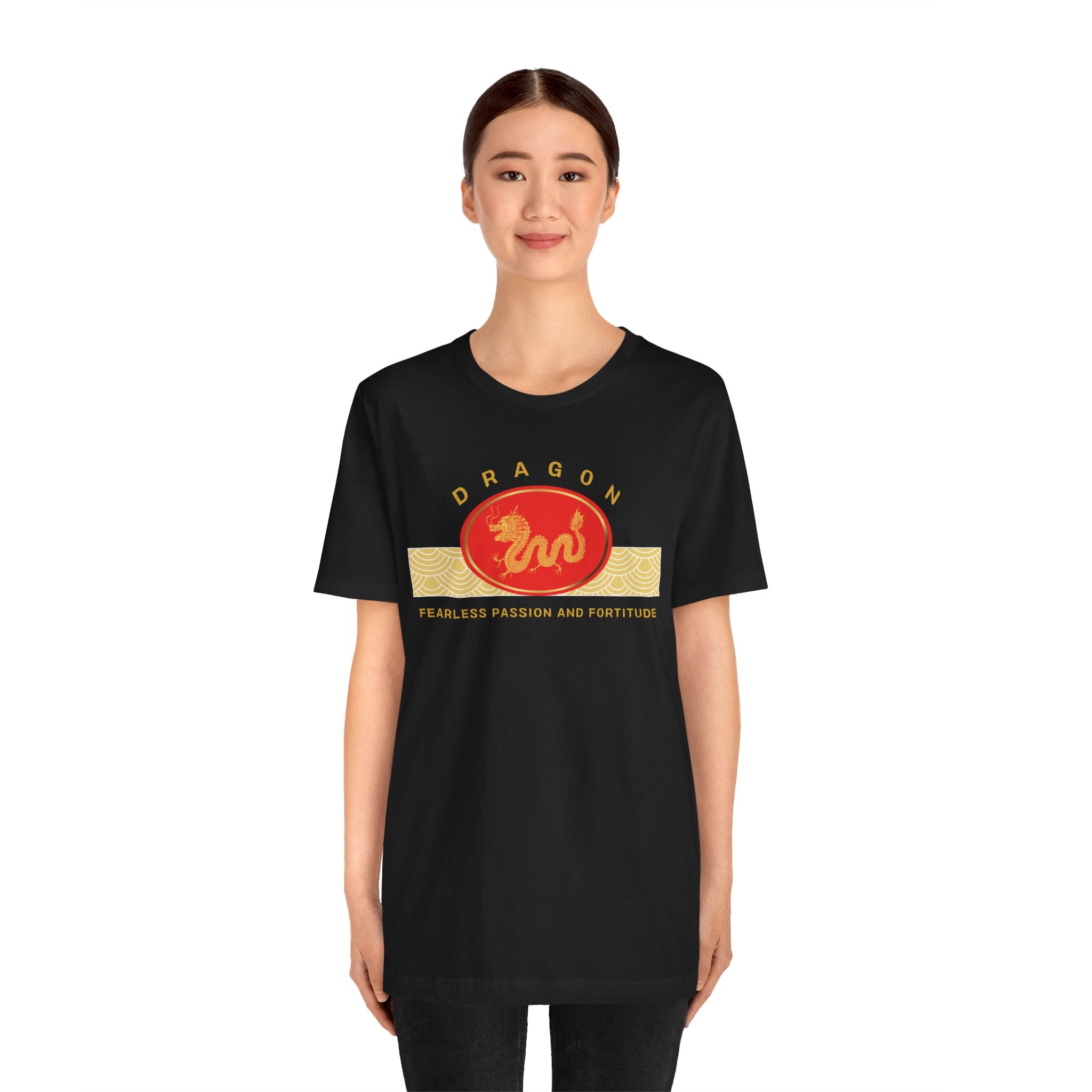Empowering T-shirt - Zen Dragon Collection Red Fearless