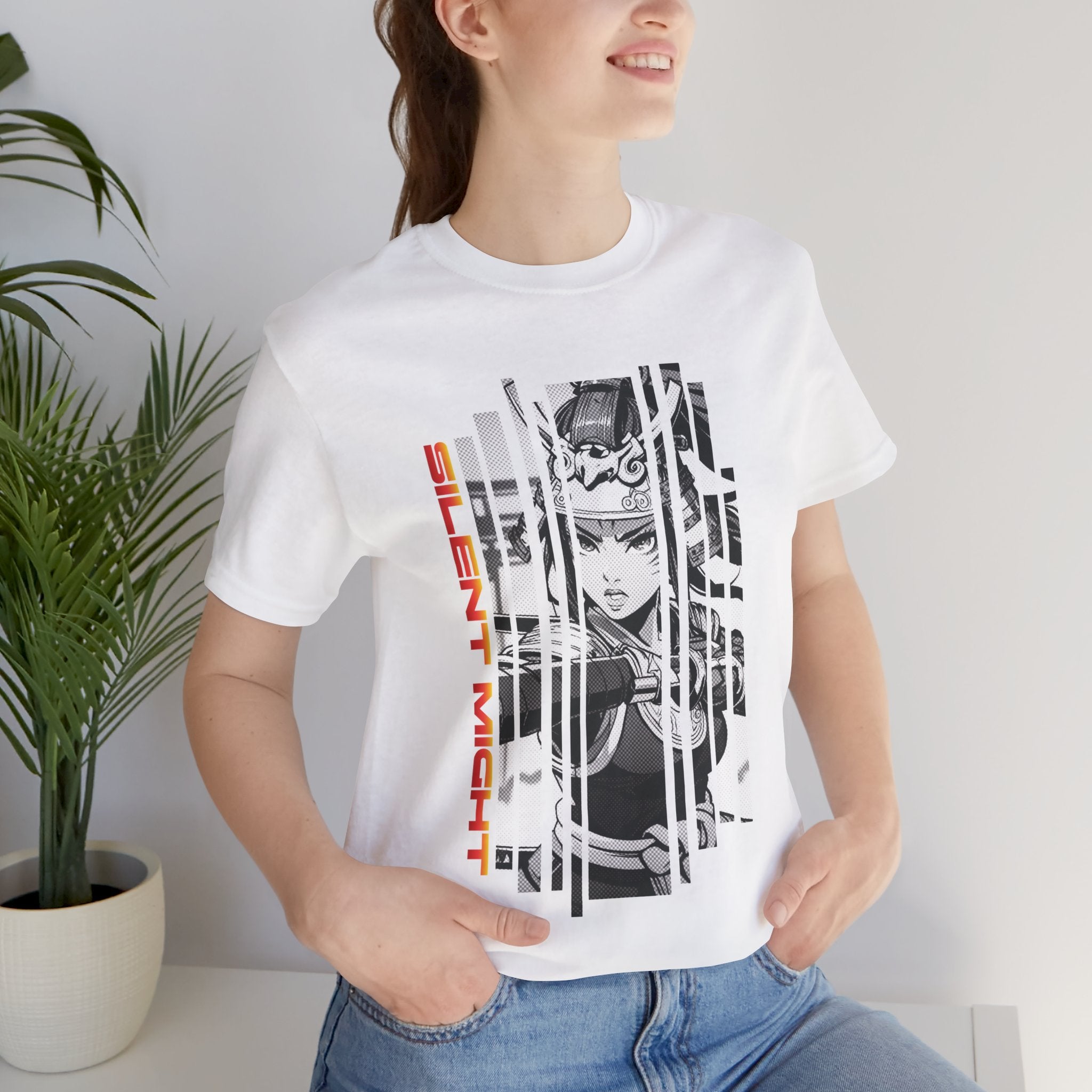 Anime Girl Warrior T-shirt - Silent Might