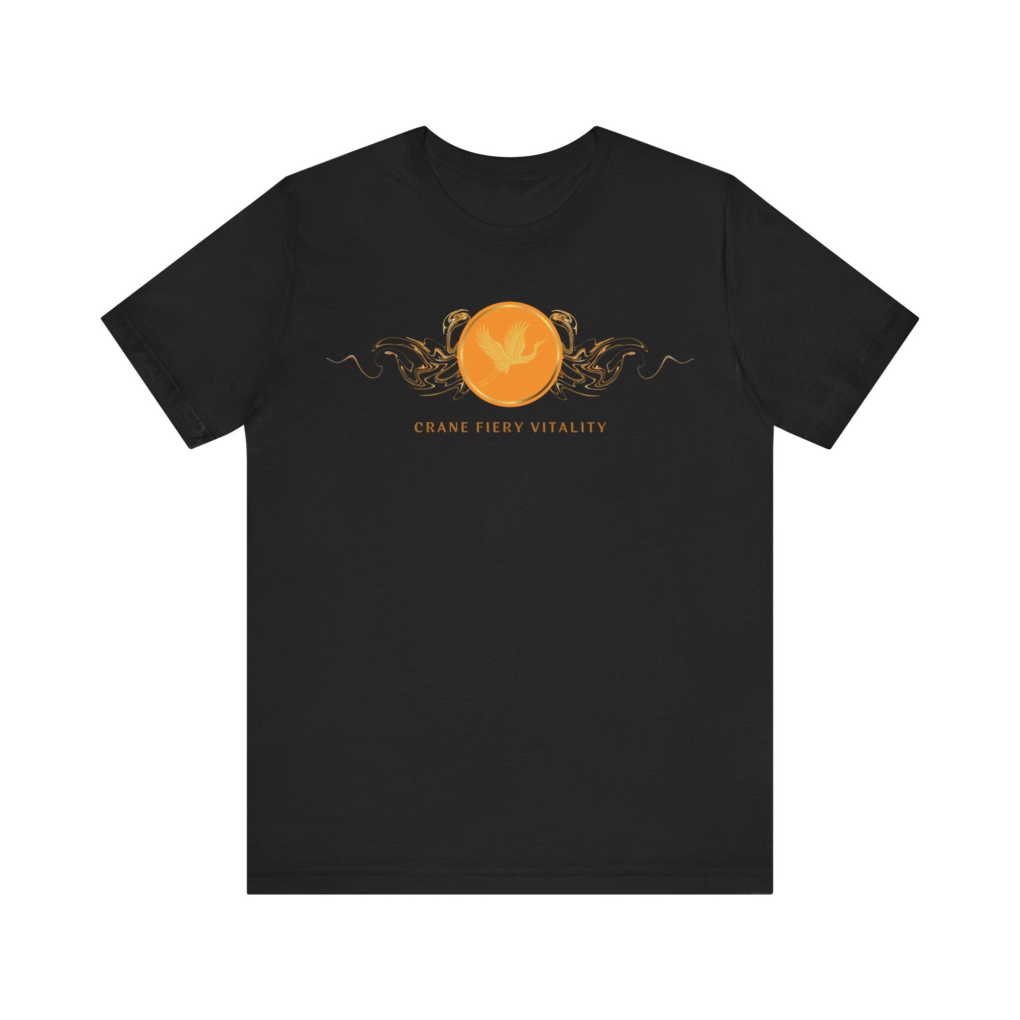 Empowering T-shirt - Zen Crane Collection Orange Vitality