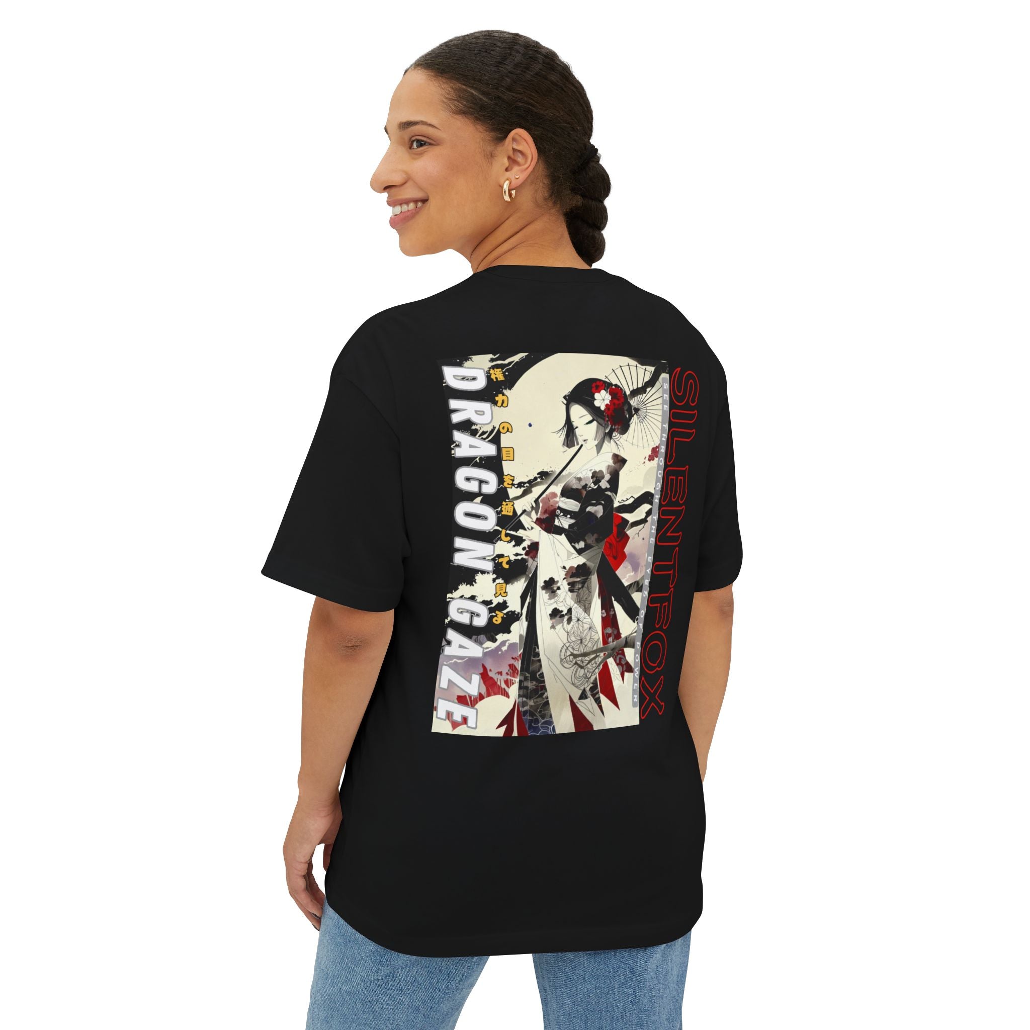 Anime Design Oversize T-shirt - SF Dragon Gaze