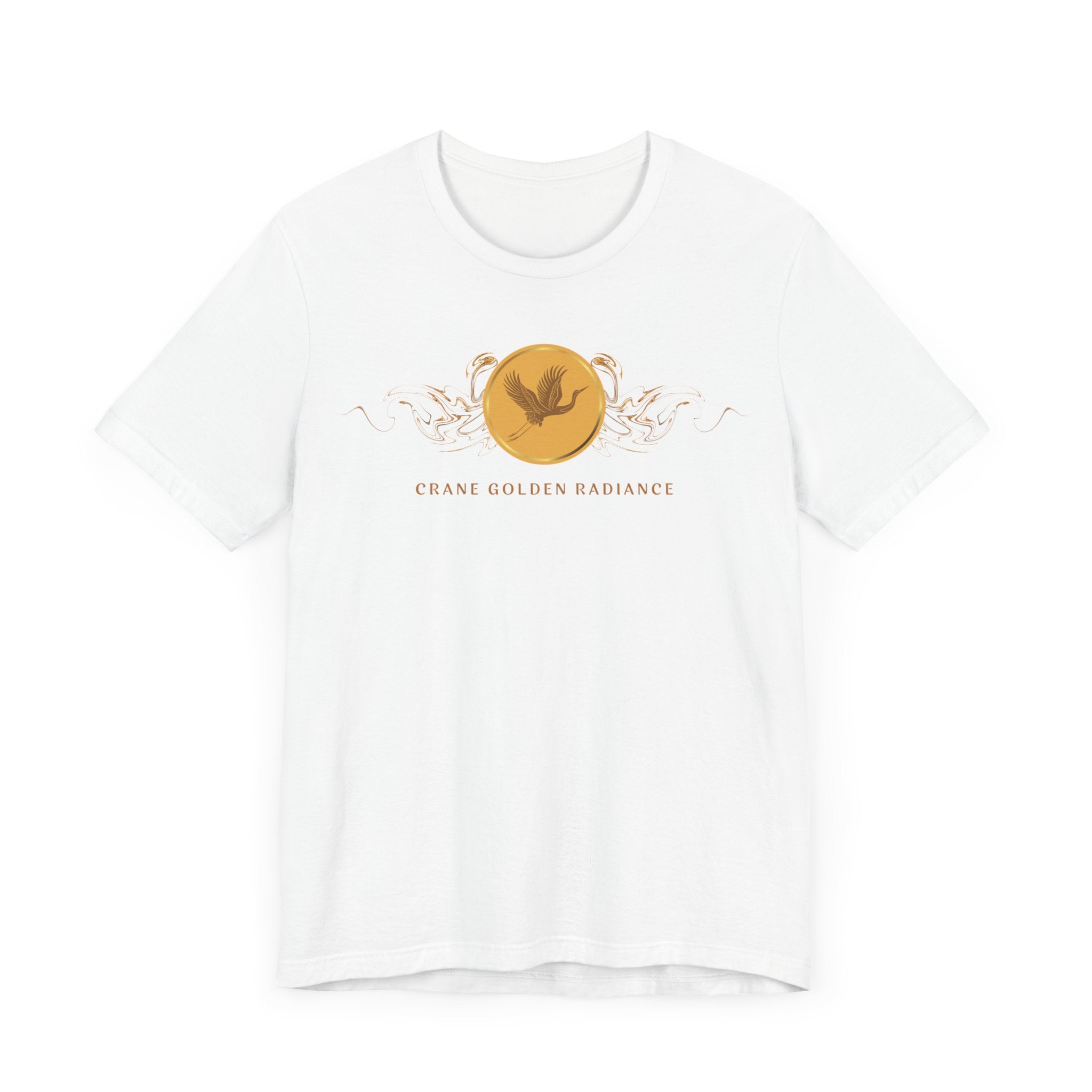 Empowering T-shirt - Zen Crane Collection Gold Radiance