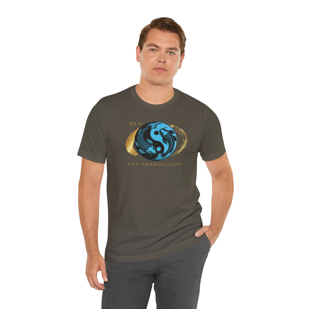 Empowering T-shirt - Zen Koi Collection Blue , Colors of Meaning