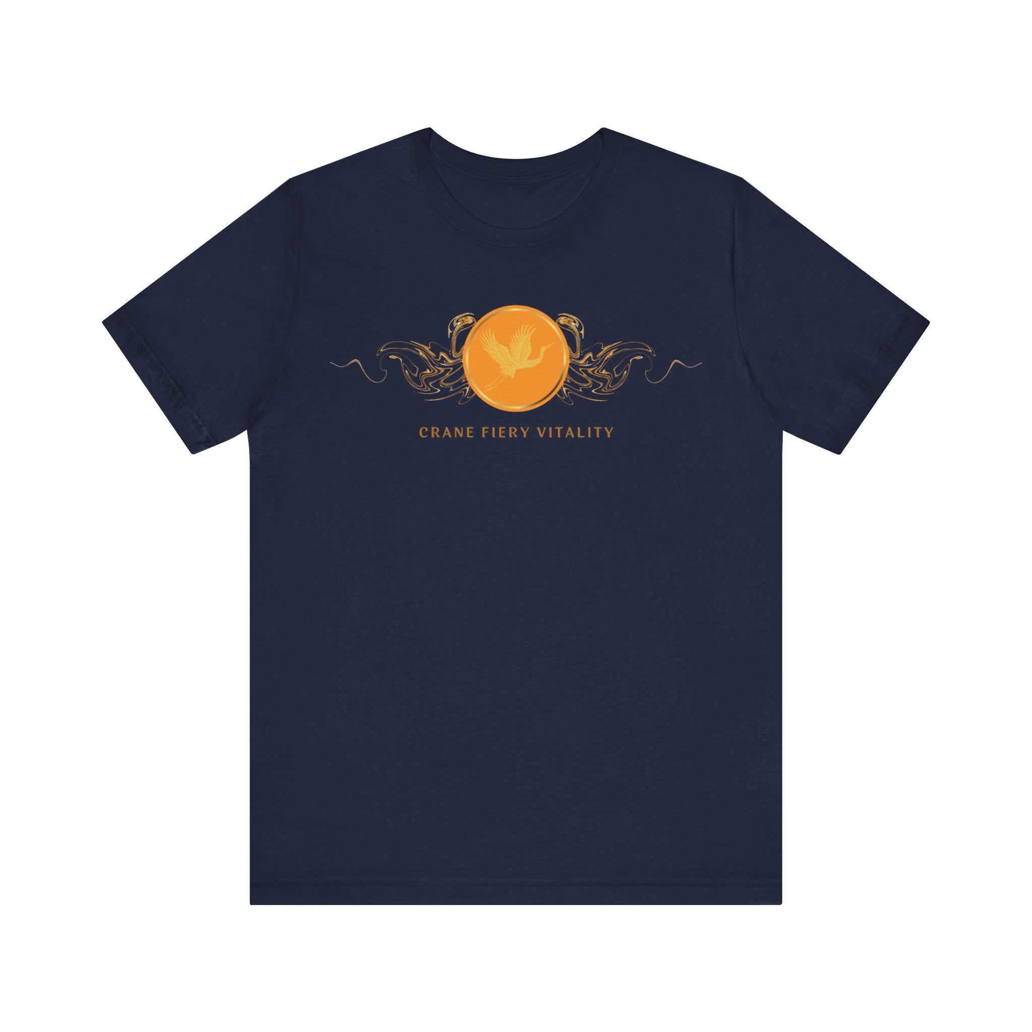 Empowering T-shirt - Zen Crane Collection Orange Vitality