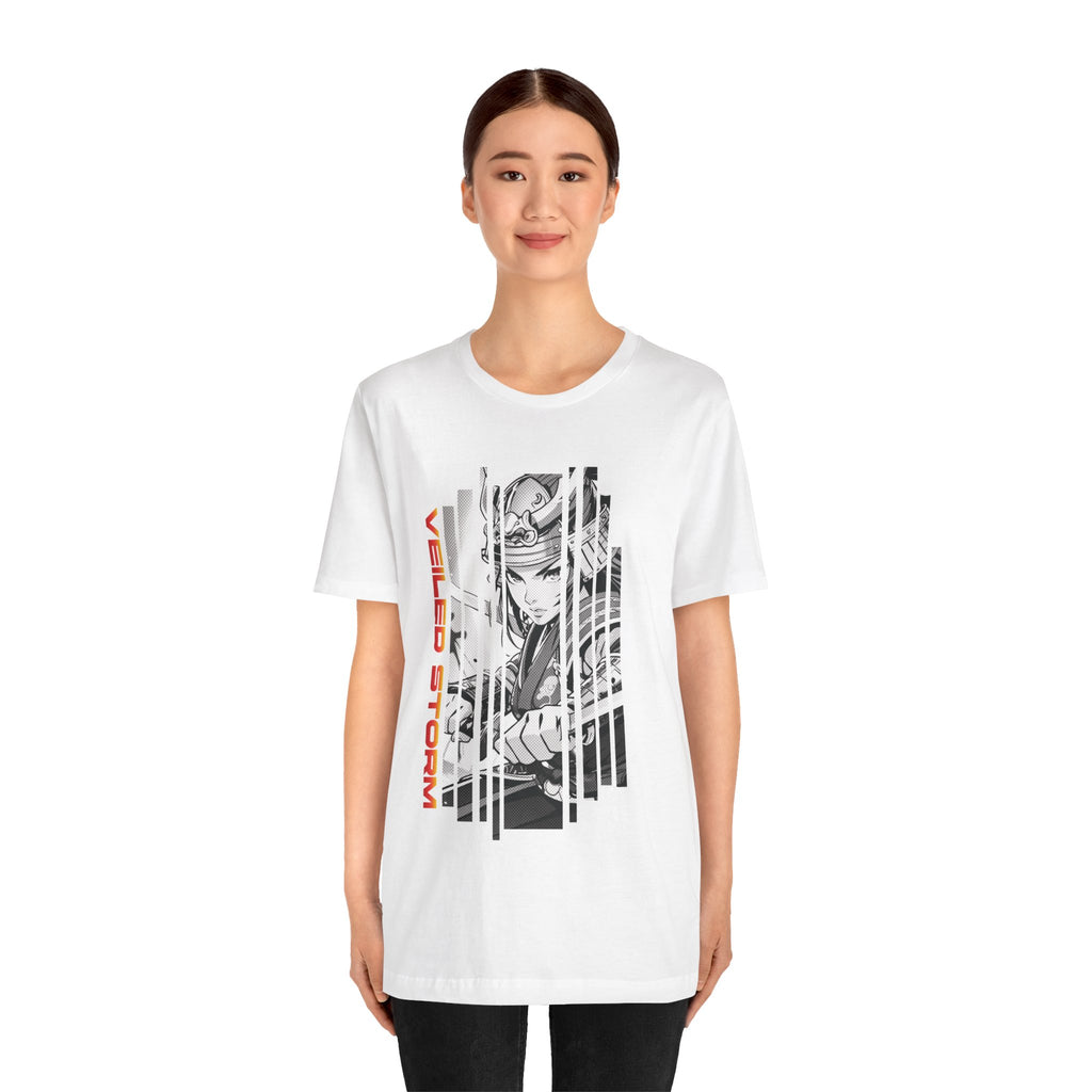 Anime Girl Warrior T-shirt - Veiled Storm
