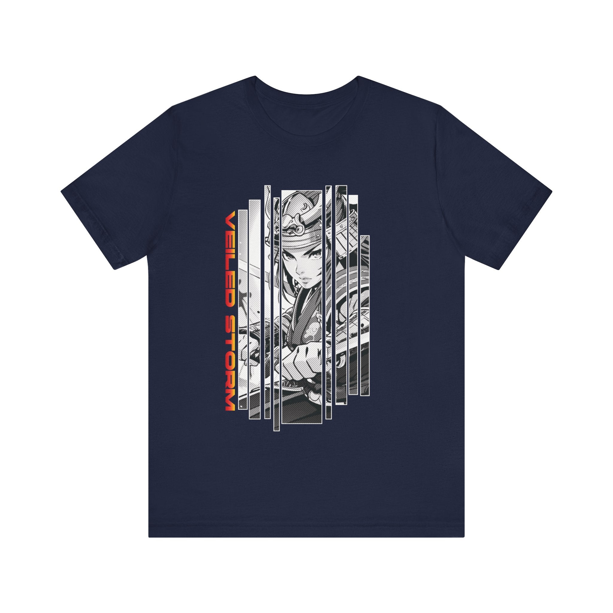Anime Girl Warrior T-shirt - Veiled Storm