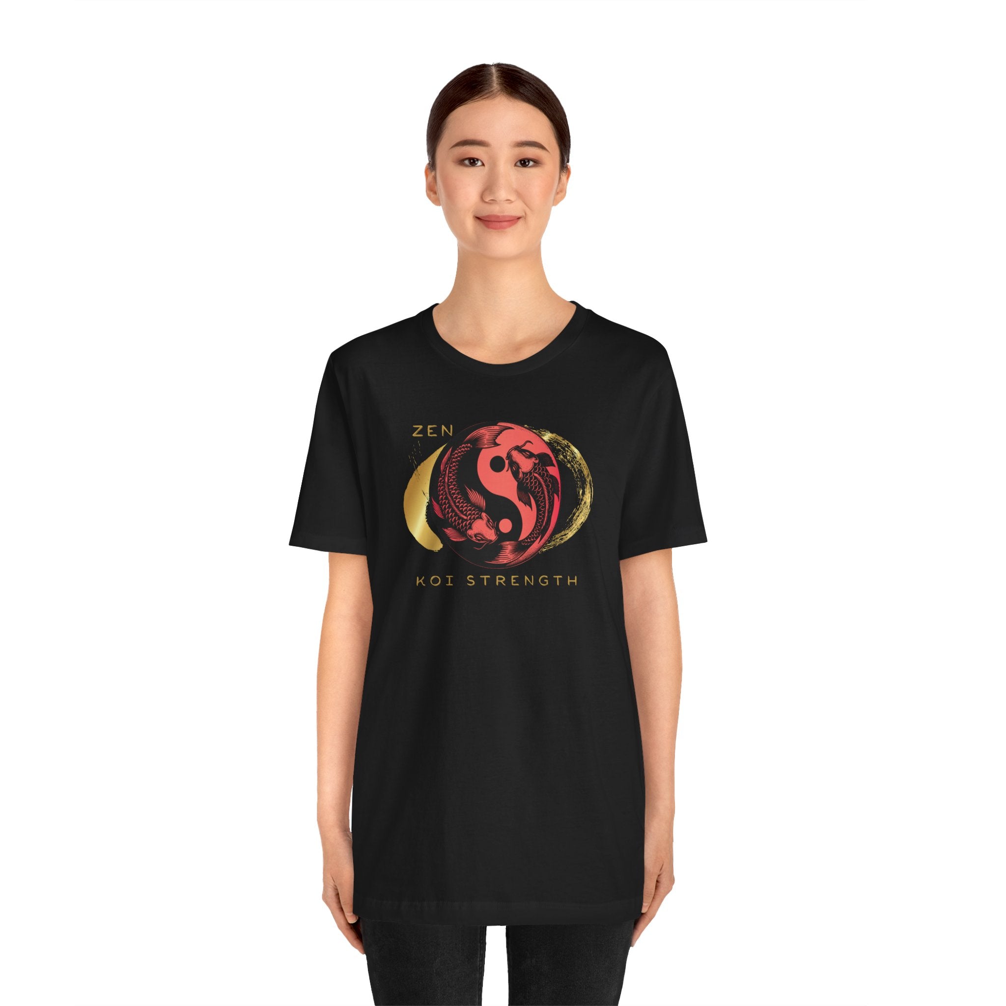 Empowering T-shirt - Zen Koi Collection Red, Colors of Meaning