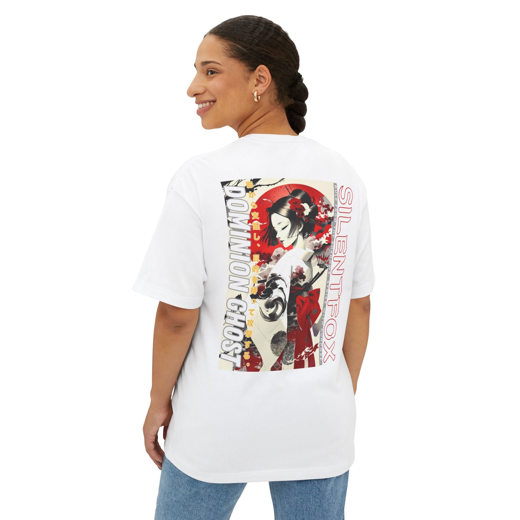 Anime Design Oversize T-shirt - SF Dominion Ghost
