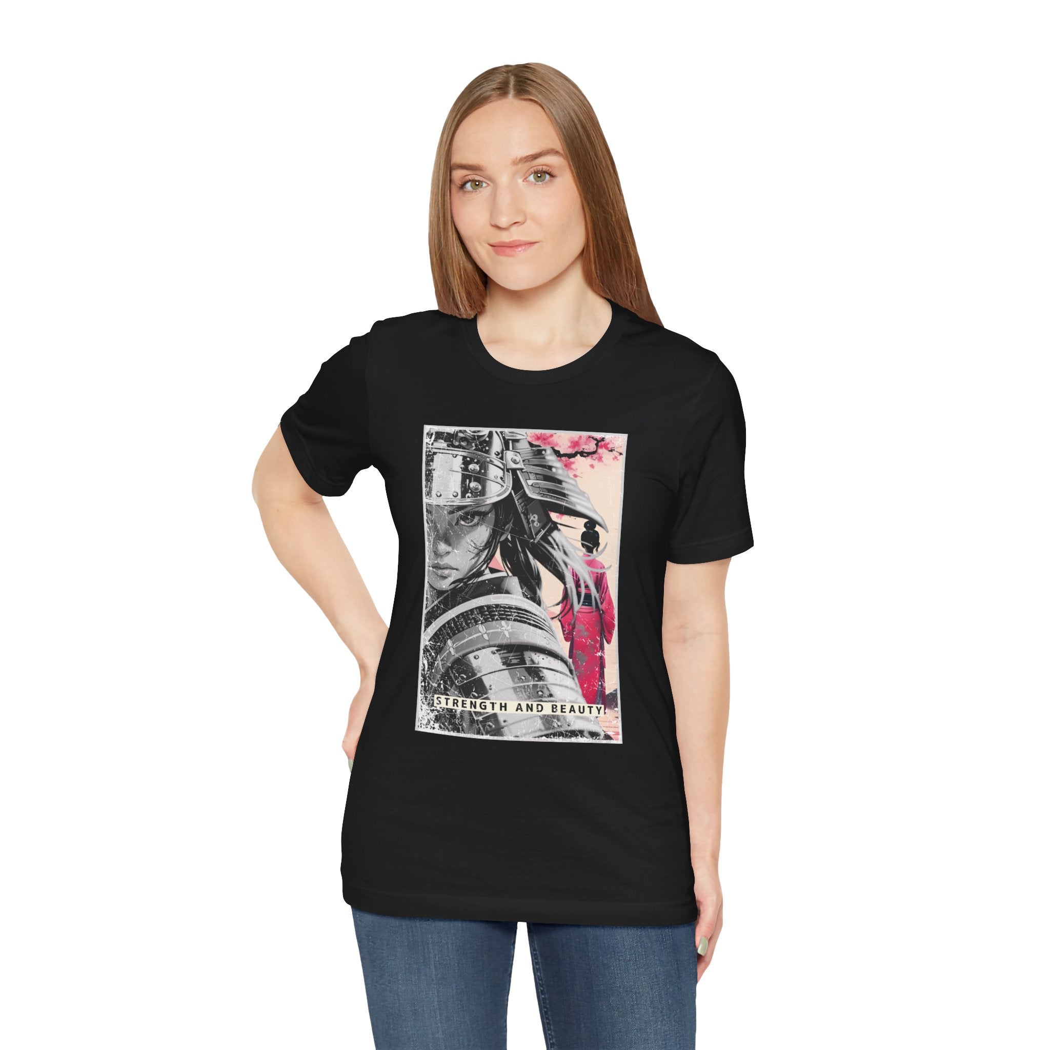 Anime Warrior Girl T-shirt - Strength And Beauty