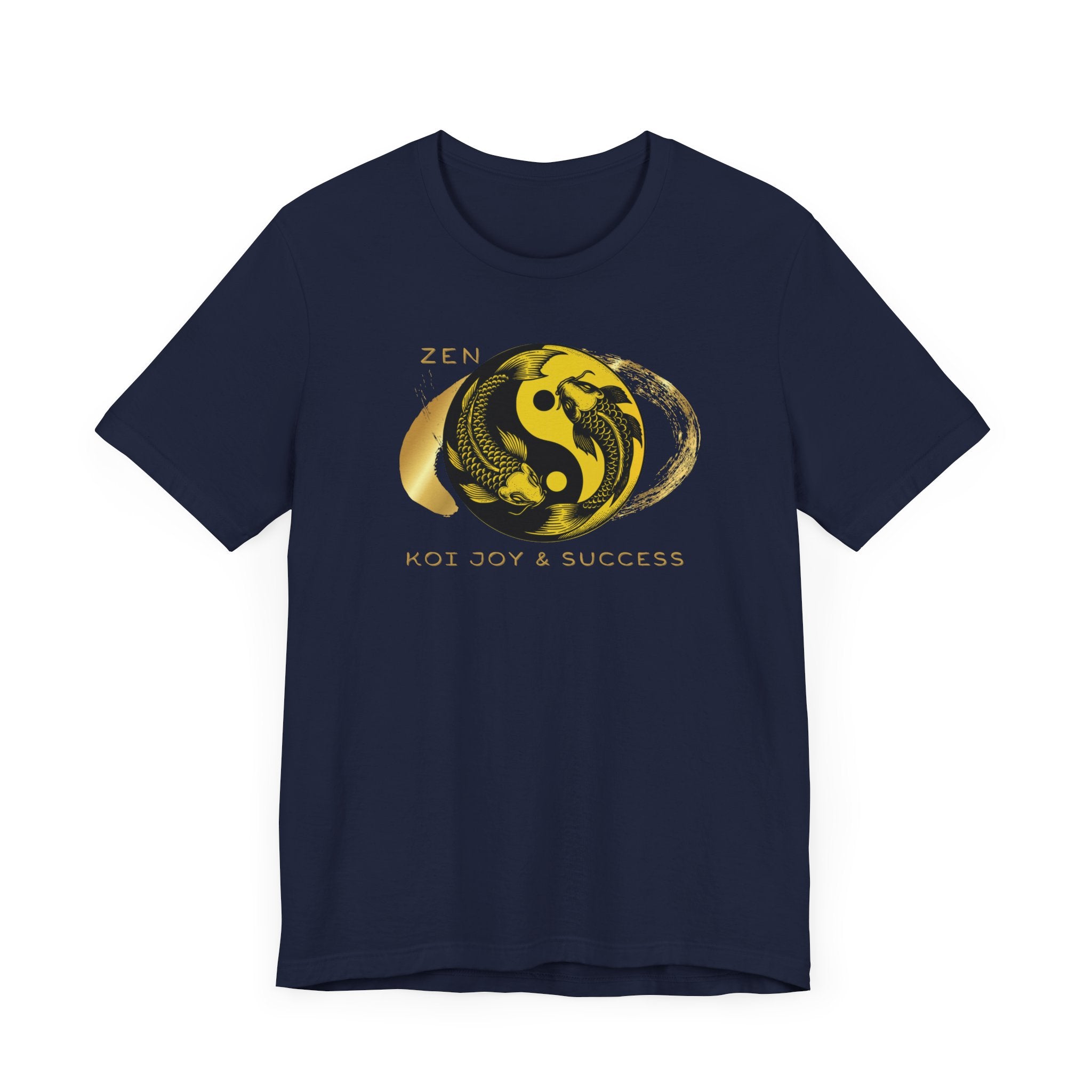 Empowering T-shirt - Zen Koi Collection Yellow, Colors of Meaning