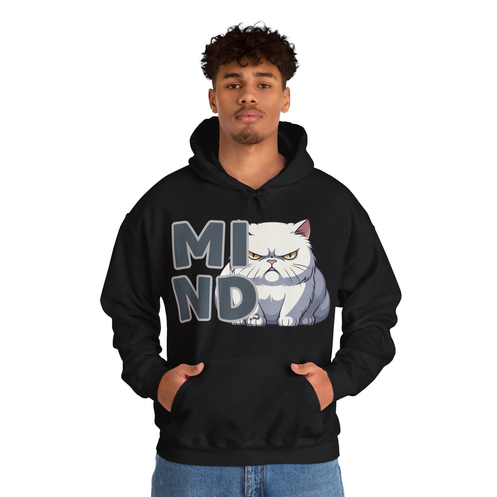 Hooded Sweatshirt Humor - Mind? Cat